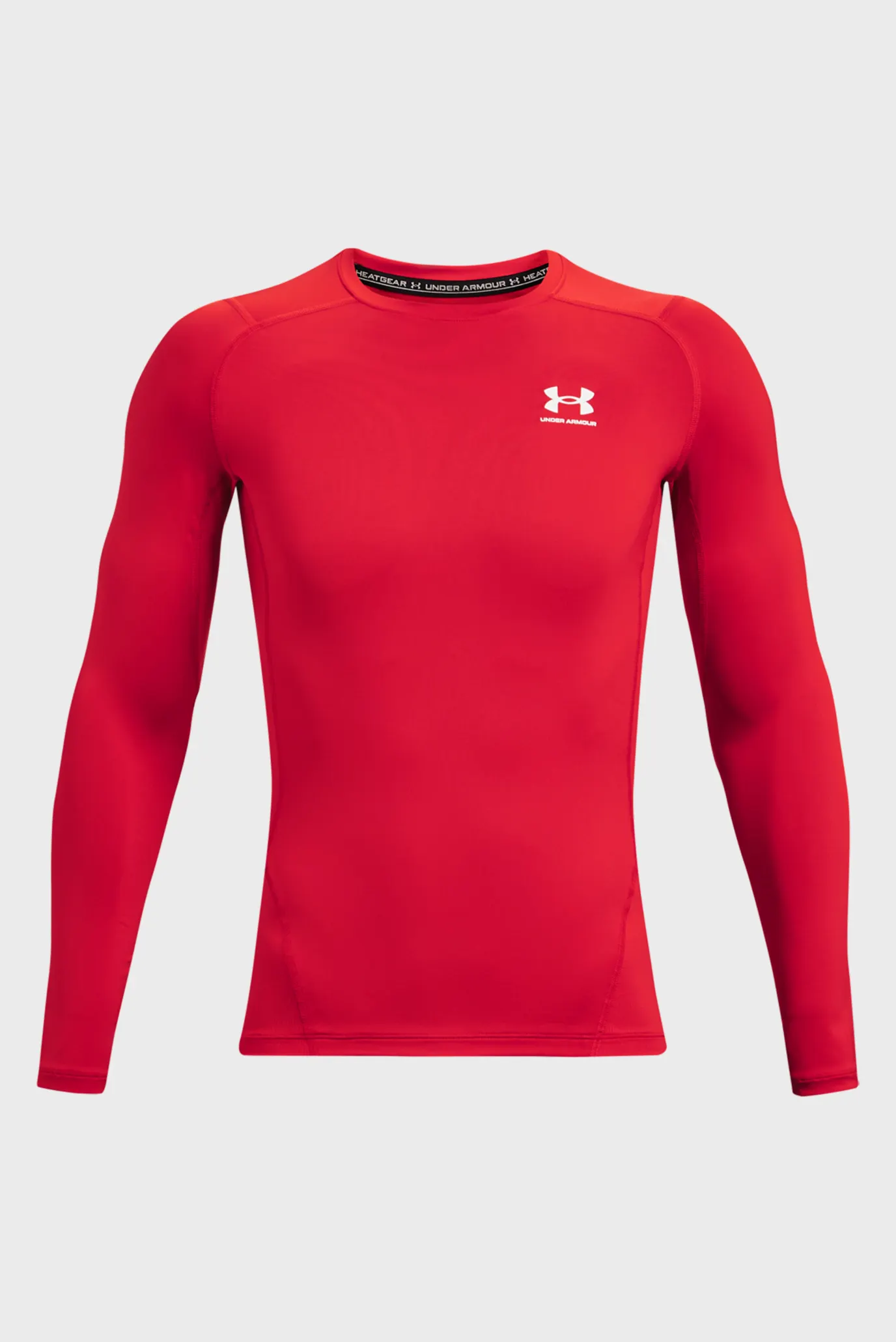 Чоловічий червоний лонгслів UA HG Armour Comp LS 5