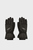 Дитячі чорні лижні рукавички