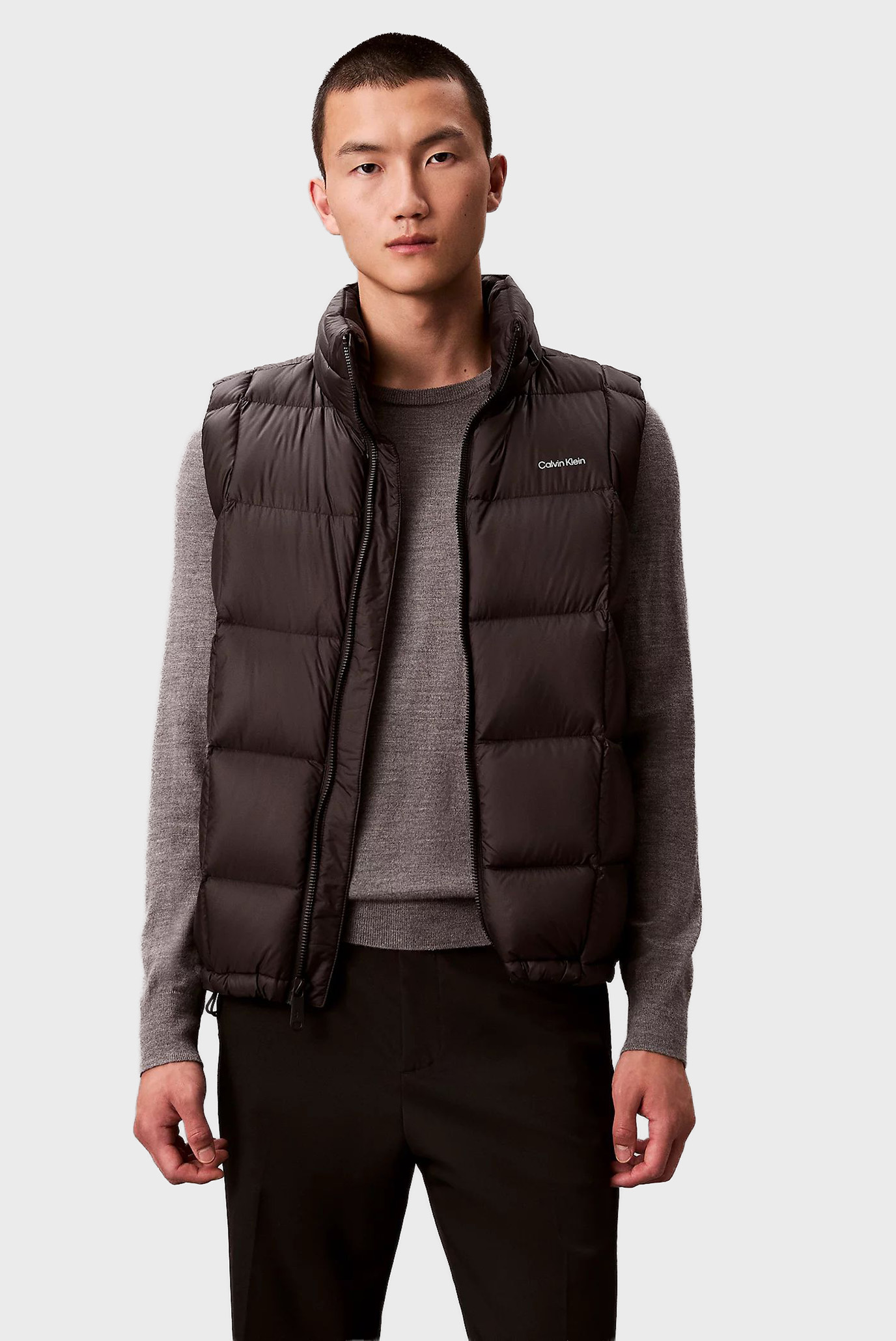 Мужской черный жилет SVLSS NYLON QUILTED PUFFER VEST Черный L Calvin Klein LV04RD509G Мужской черный жилет SVLSS NYLON QUILTED PUFFER VEST Черный L Calvin Klein LV04RD509G