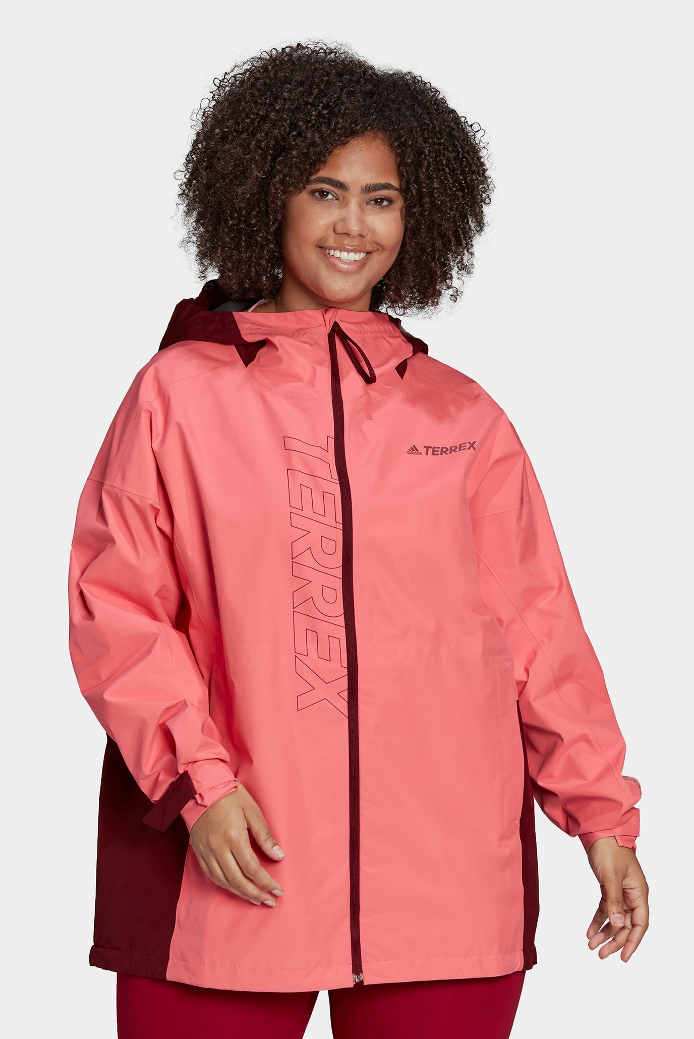 Женский красный дождевик Terrex GORE-TEX Paclite 1