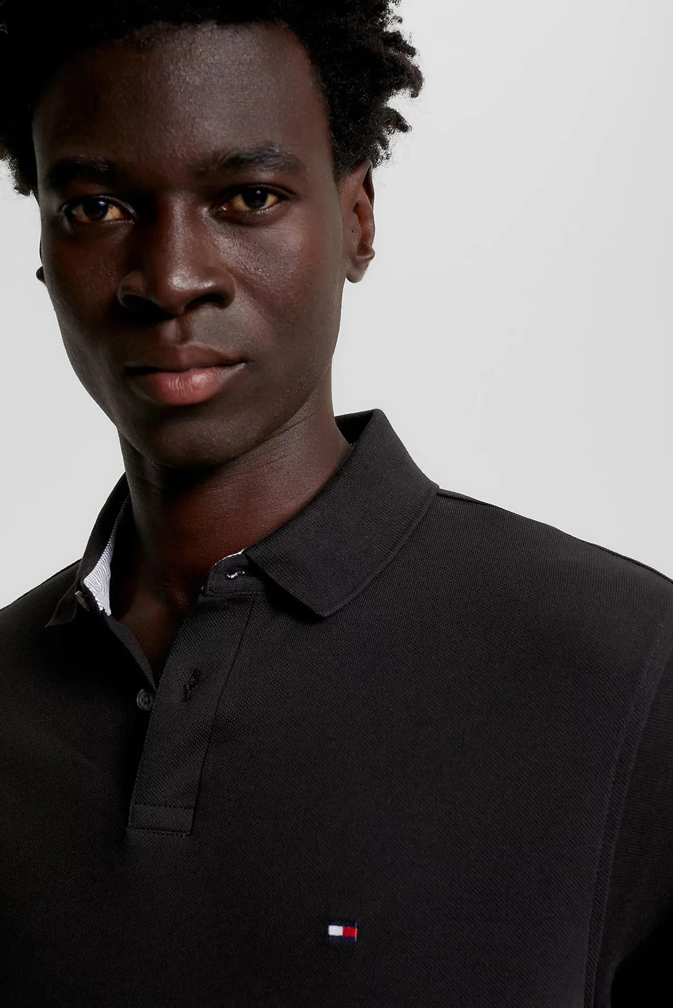 Мужское черное поло 1985 REGULAR LS POLO 4