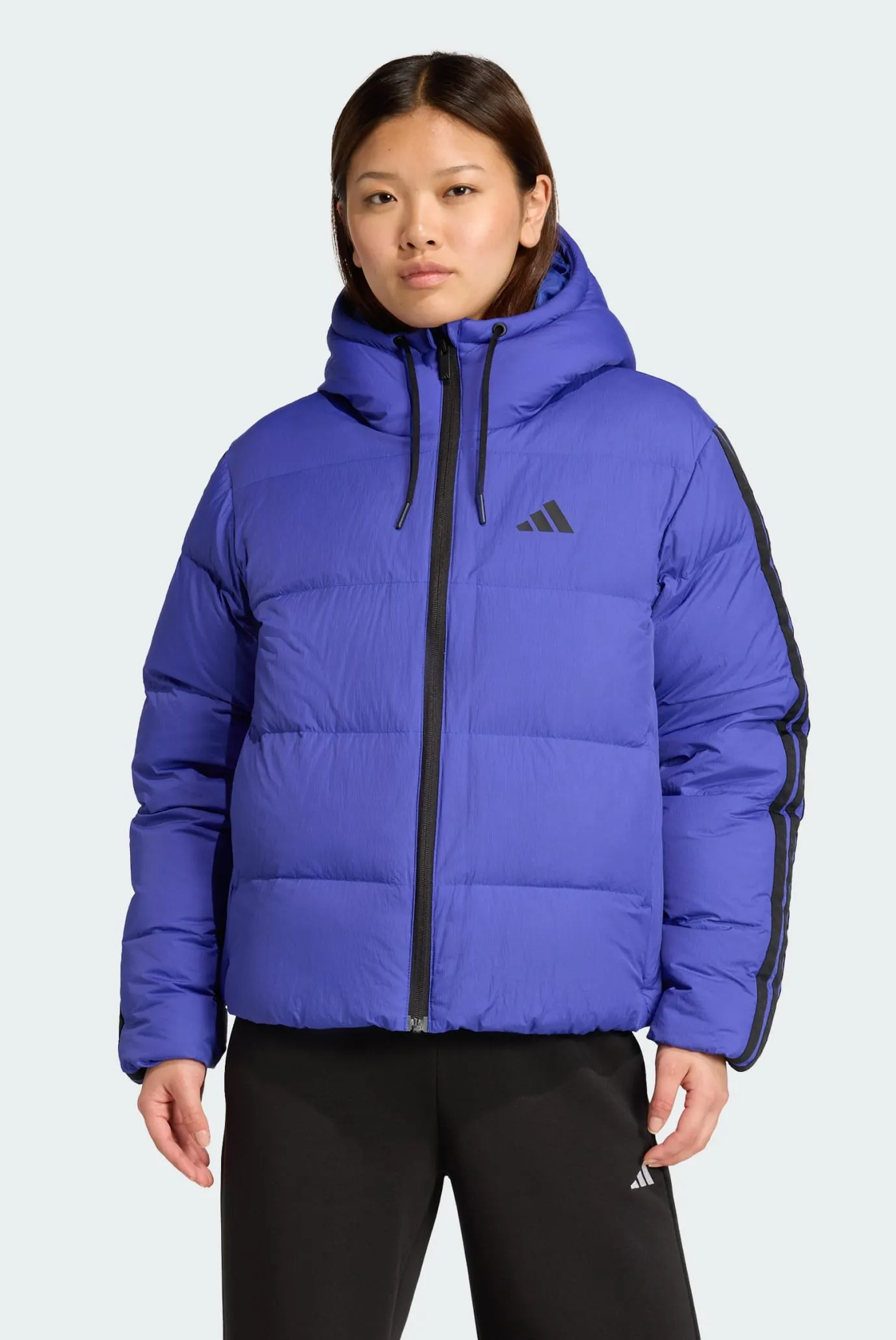 Жіночий фіолетовий пуховик Essentials Climawarm 3-Stripes adidas