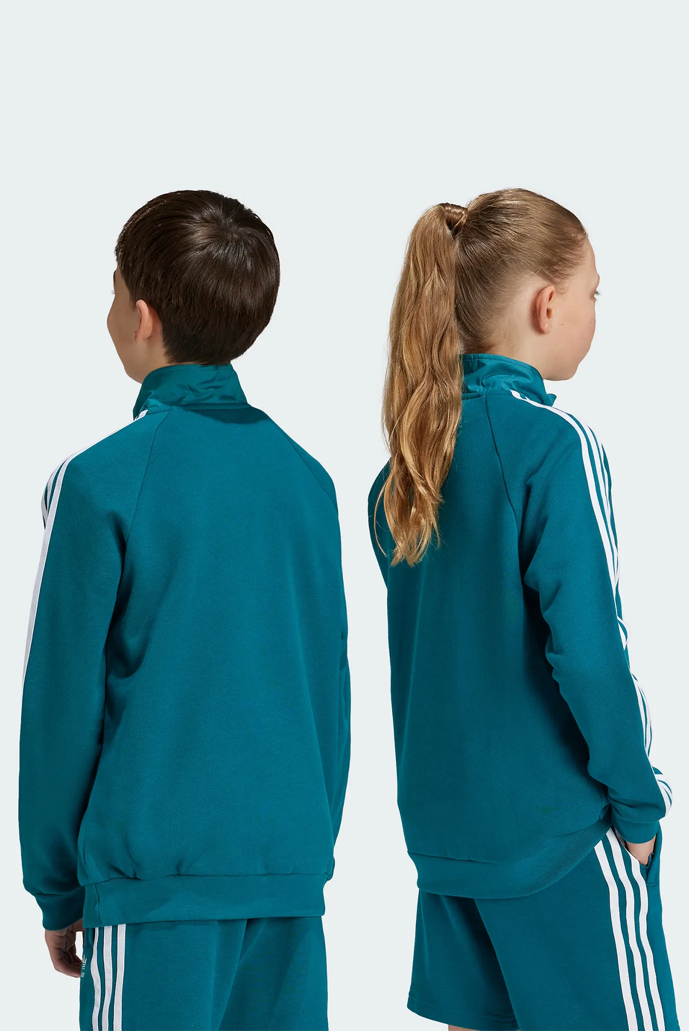 Детская бирюзовая спортивная кофта Trefoil Crew Kids 4