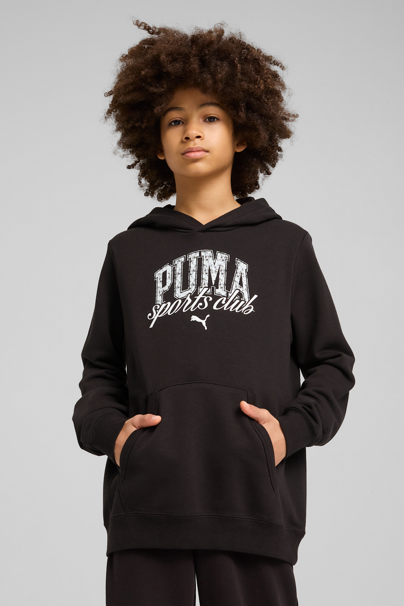 Детское черное худи PUMA Class Hoodie Youth 1