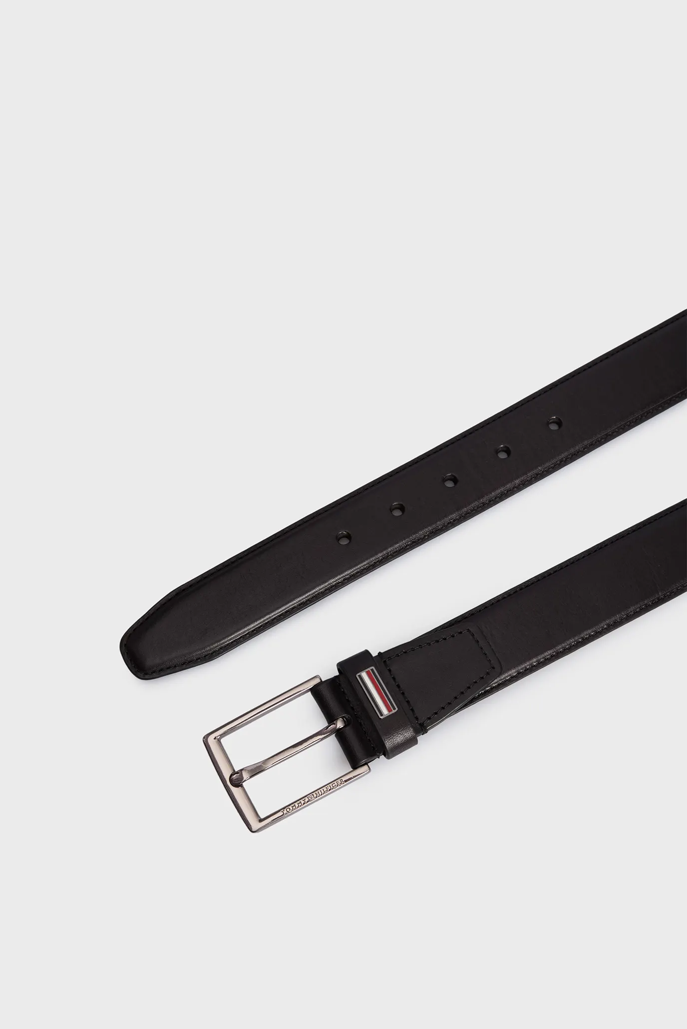 Мужской черный кожаный ремень BUSINESS 3.5 3