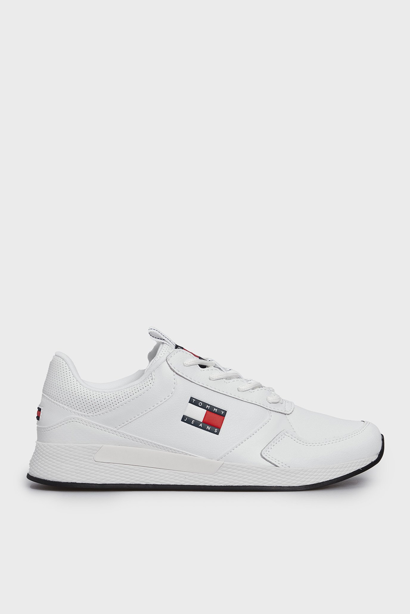 Чоловічі білі шкіряні кросівки TOMMY JEANS FLEXI RUNNER 1