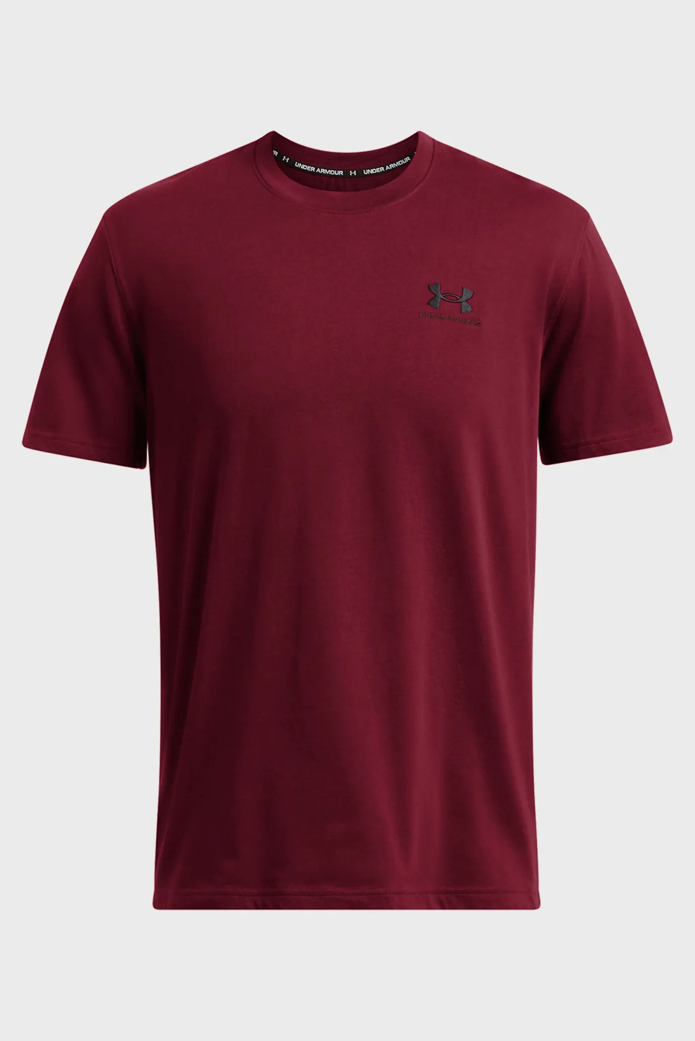 Чоловіча бордова футболка UA M LOGO EMB HEAVYWEIGHT SS 3