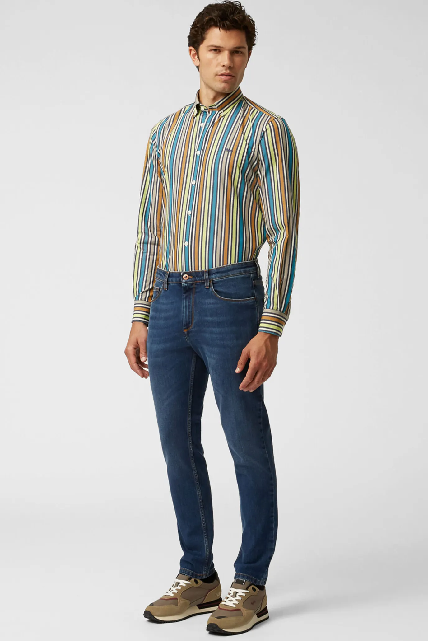 Мужские синие джинсы 3