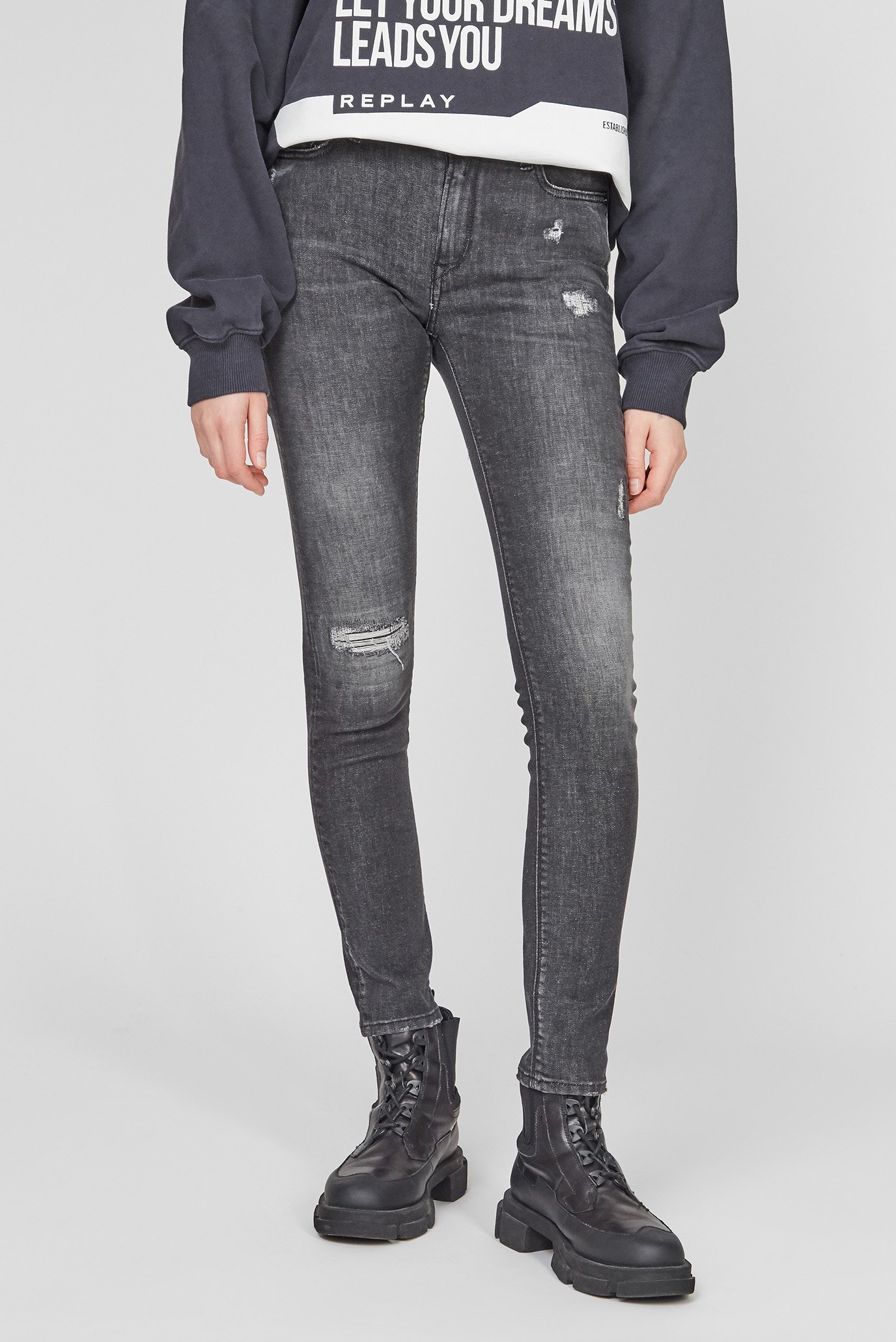 Жіночі сірі джинси LUZIEN 1