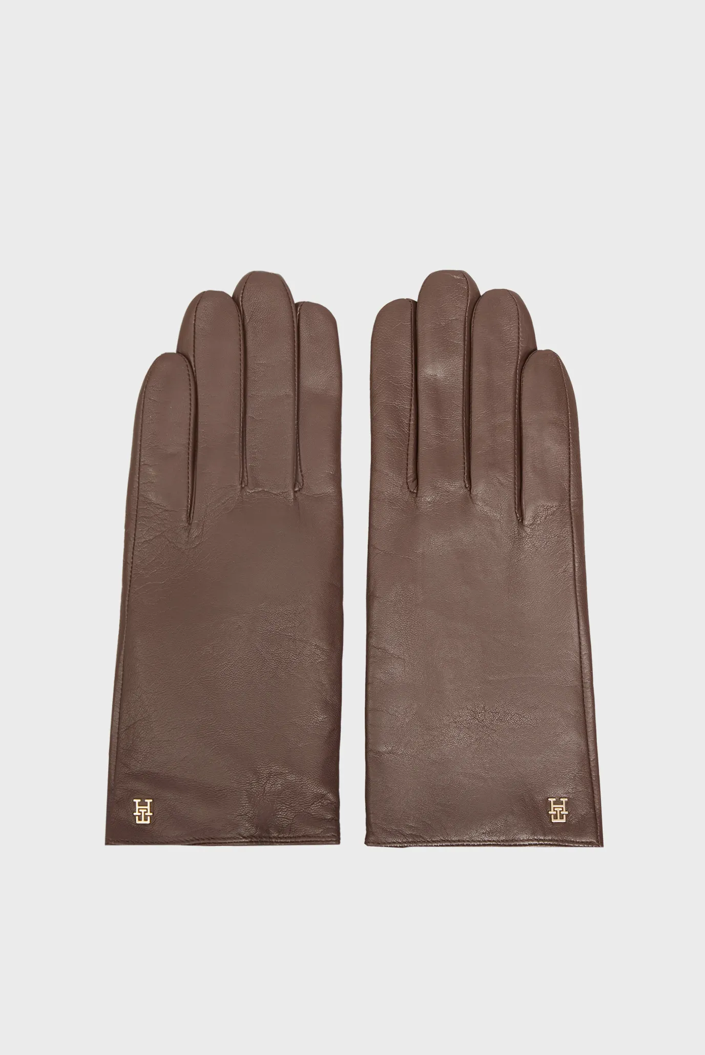 Жіночі коричневі шкіряні рукавички ELEVATED 1