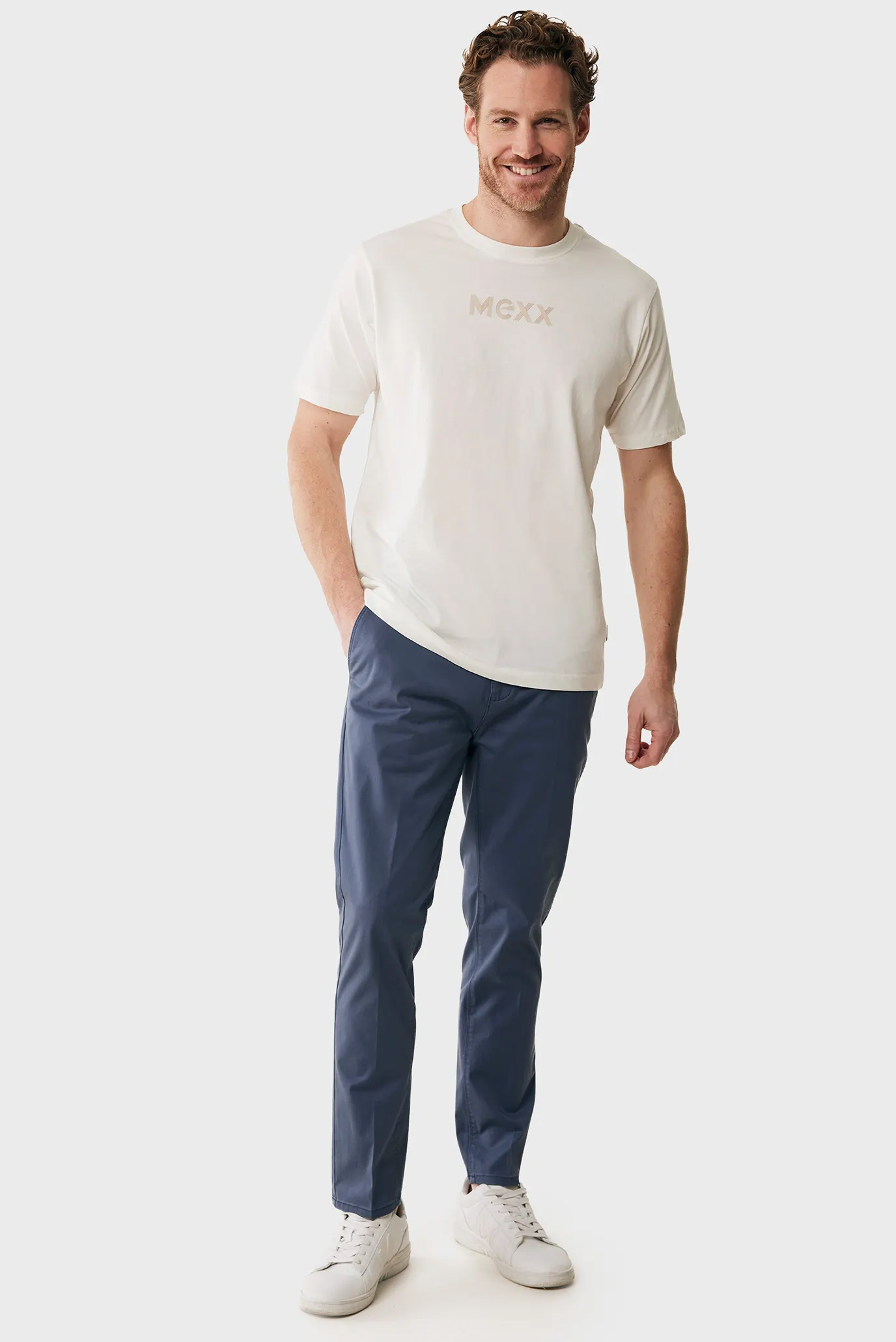 Чоловічі темно-сині брюки CRAIG Garment dye chino pants 2