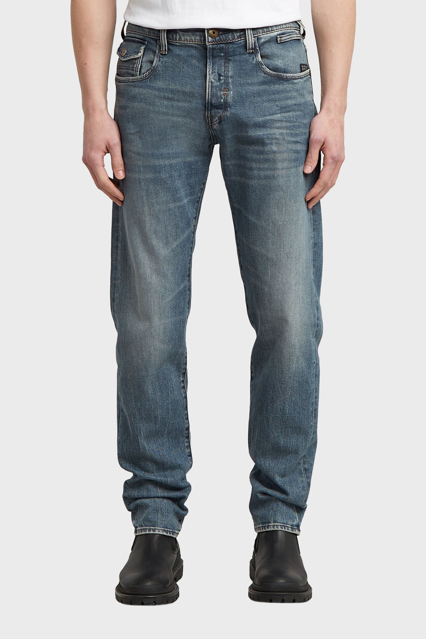 Мужские синие джинсы Morry FWD Regular Tapered Синий 32-32 G-Star RAW D26141,D775 Мужские синие джинсы Morry FWD Regular Tapered Синий 32-32 G-Star RAW D26141,D775