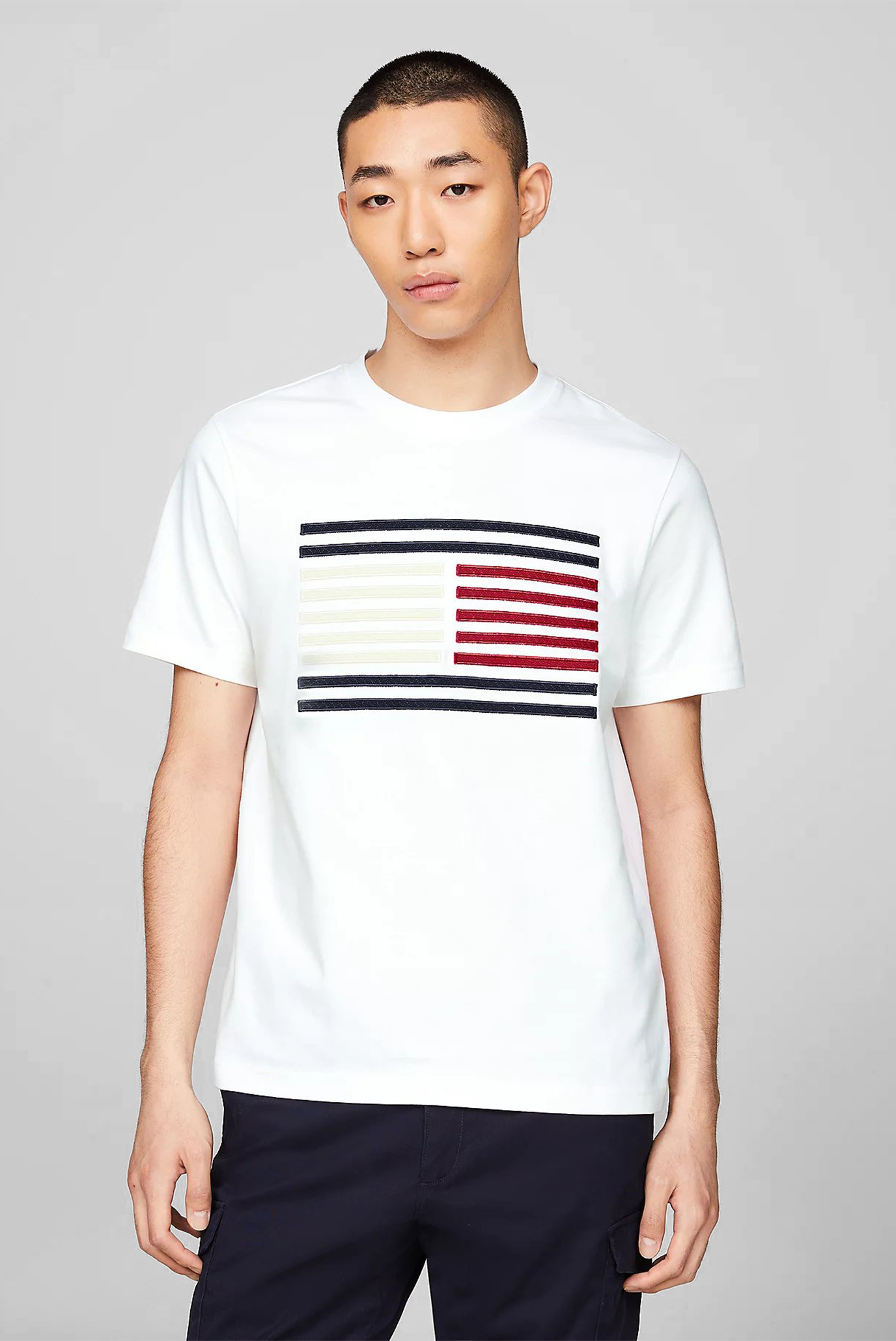 Чоловіча біла футболка GROSSGRAIN FLAG TEE 1