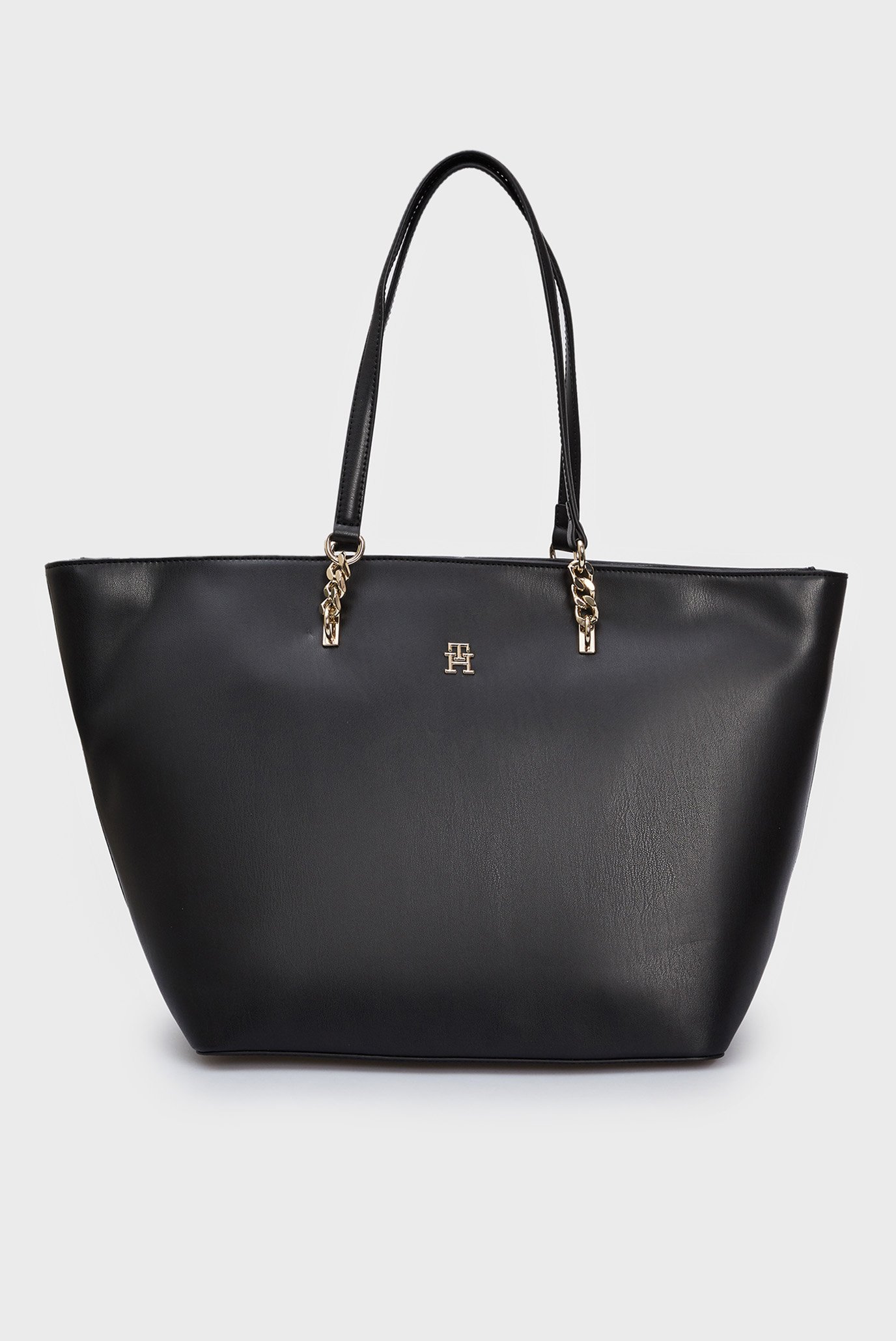 Женская черная сумка TH REFINED TOTE 1