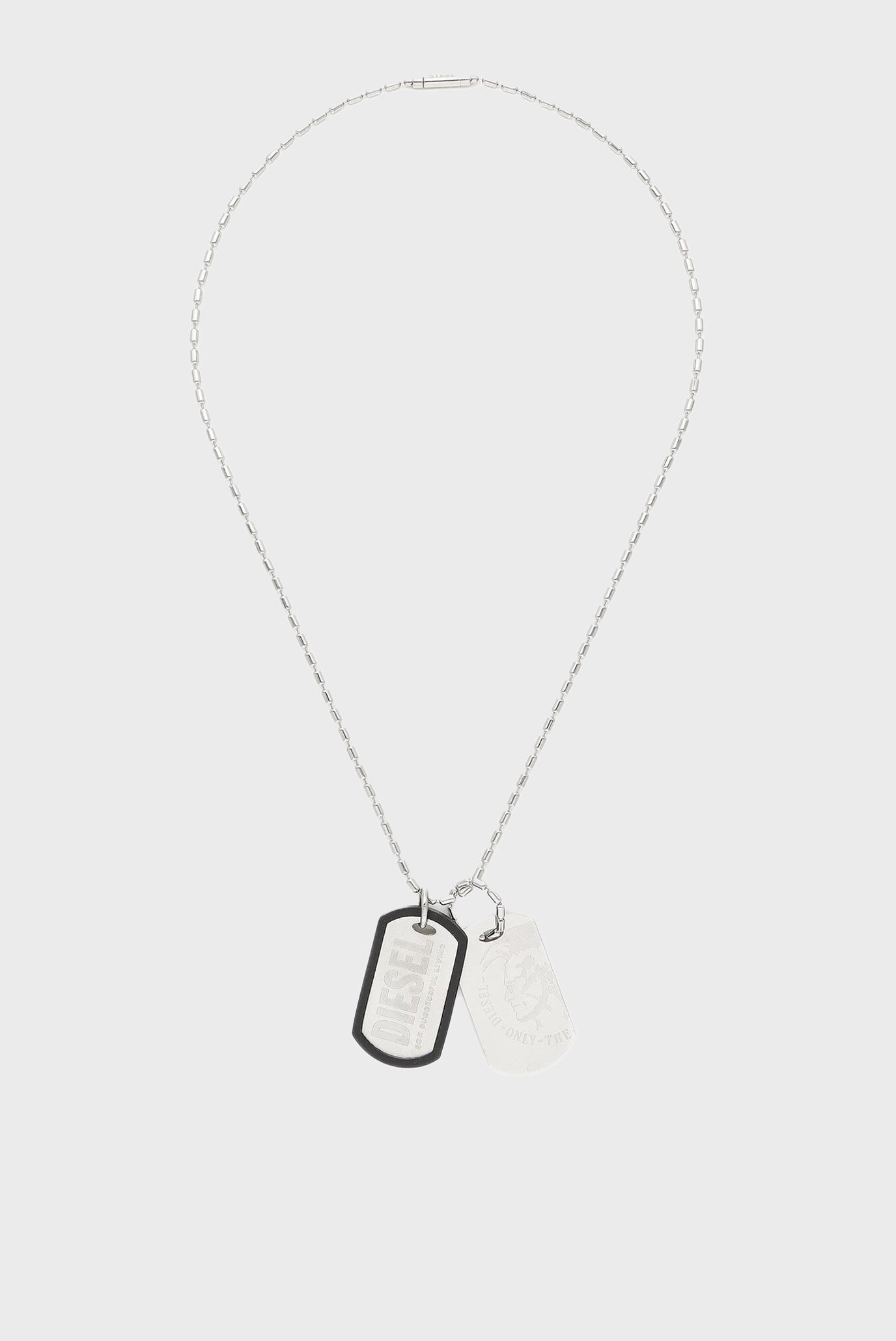 Чоловіча срібляста підвіска DOUBLE DOGTAGS 1