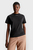 Женская черная футболка METALLIC MICRO LOGO