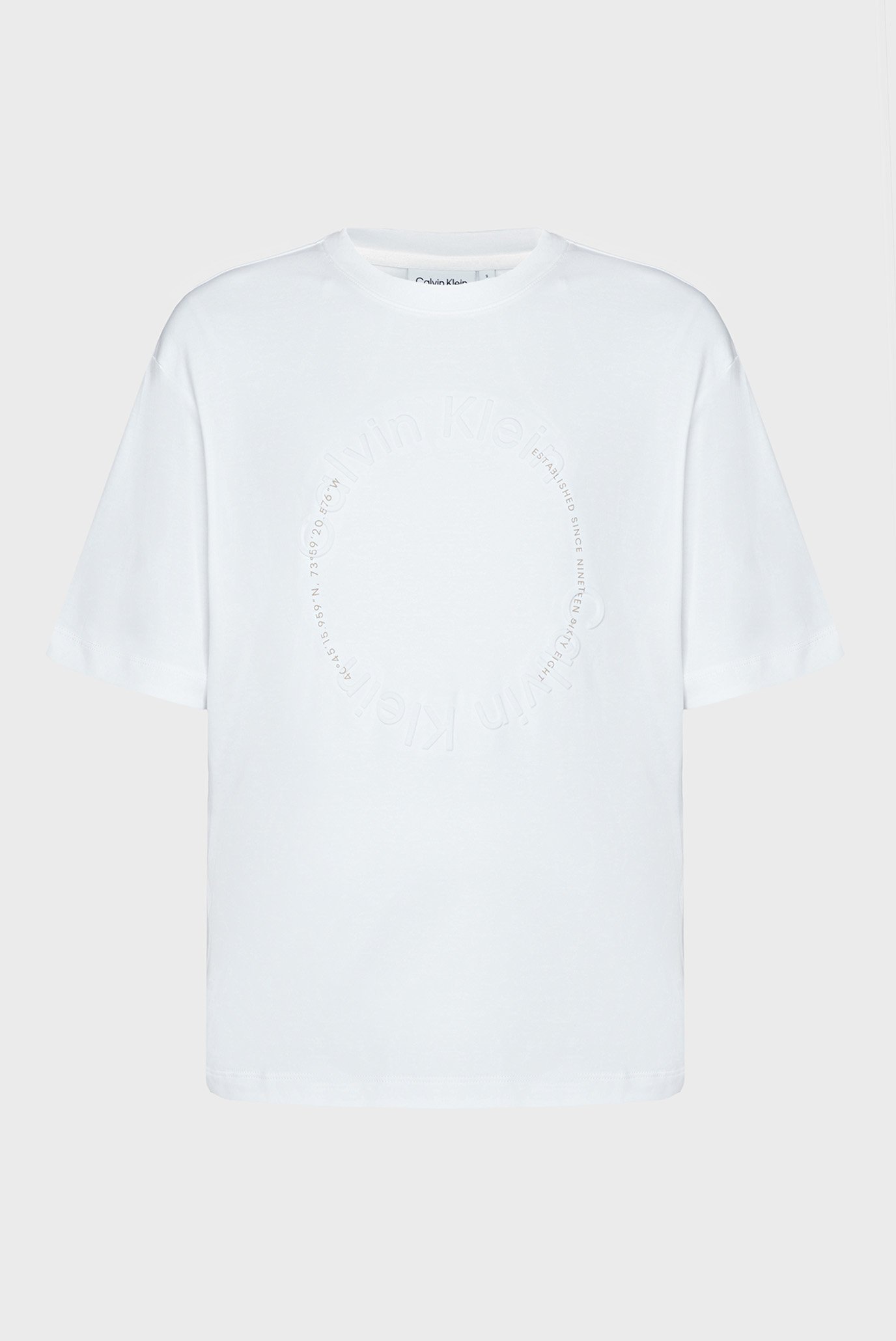 Женская белая футболка CIRCLE GRAPHIC 1