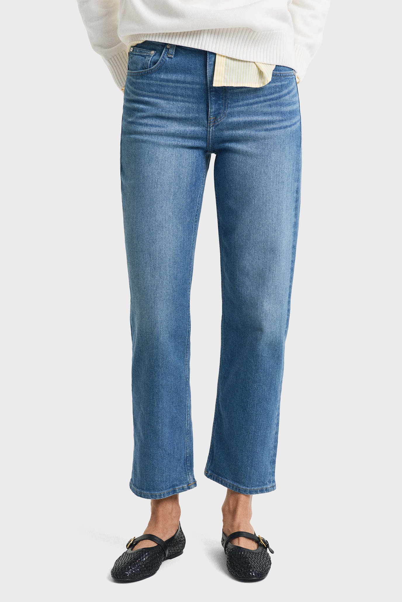 Женские синие джинсы STRAIGHT LEG JEANS Синий 27 Gant 4100250 Женские синие джинсы STRAIGHT LEG JEANS Синий 27 Gant 4100250