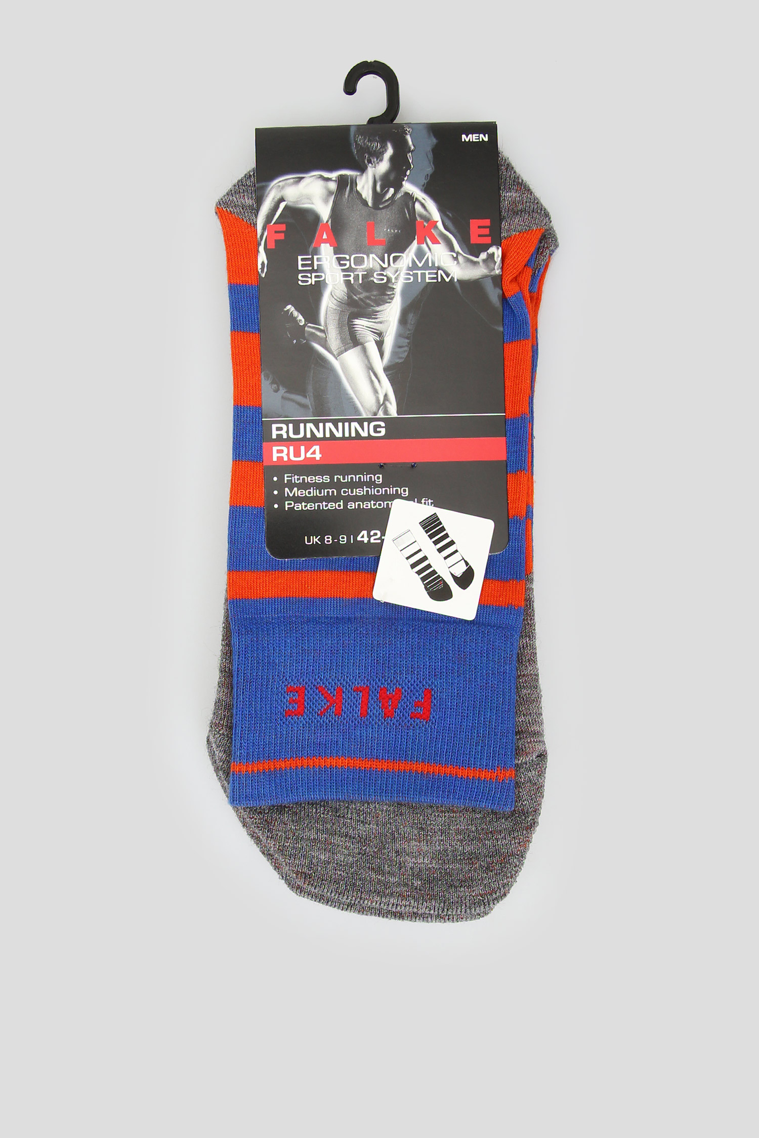 Чоловічі шкарпетки для бігу RU4 STRIPE 1