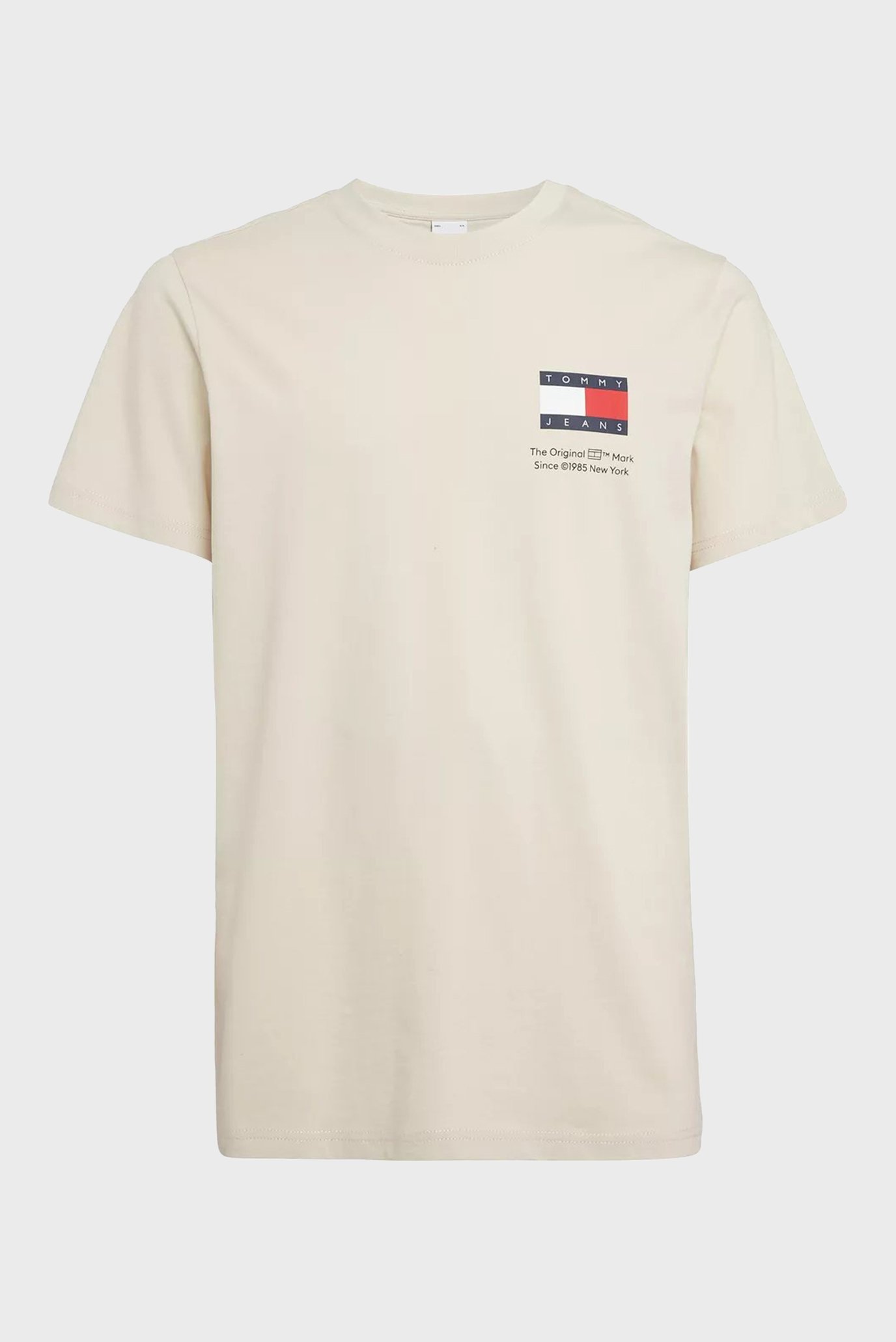 Мужская бежевая футболка TJM SLIM ESSENTIAL FLAG TEE EXT 1