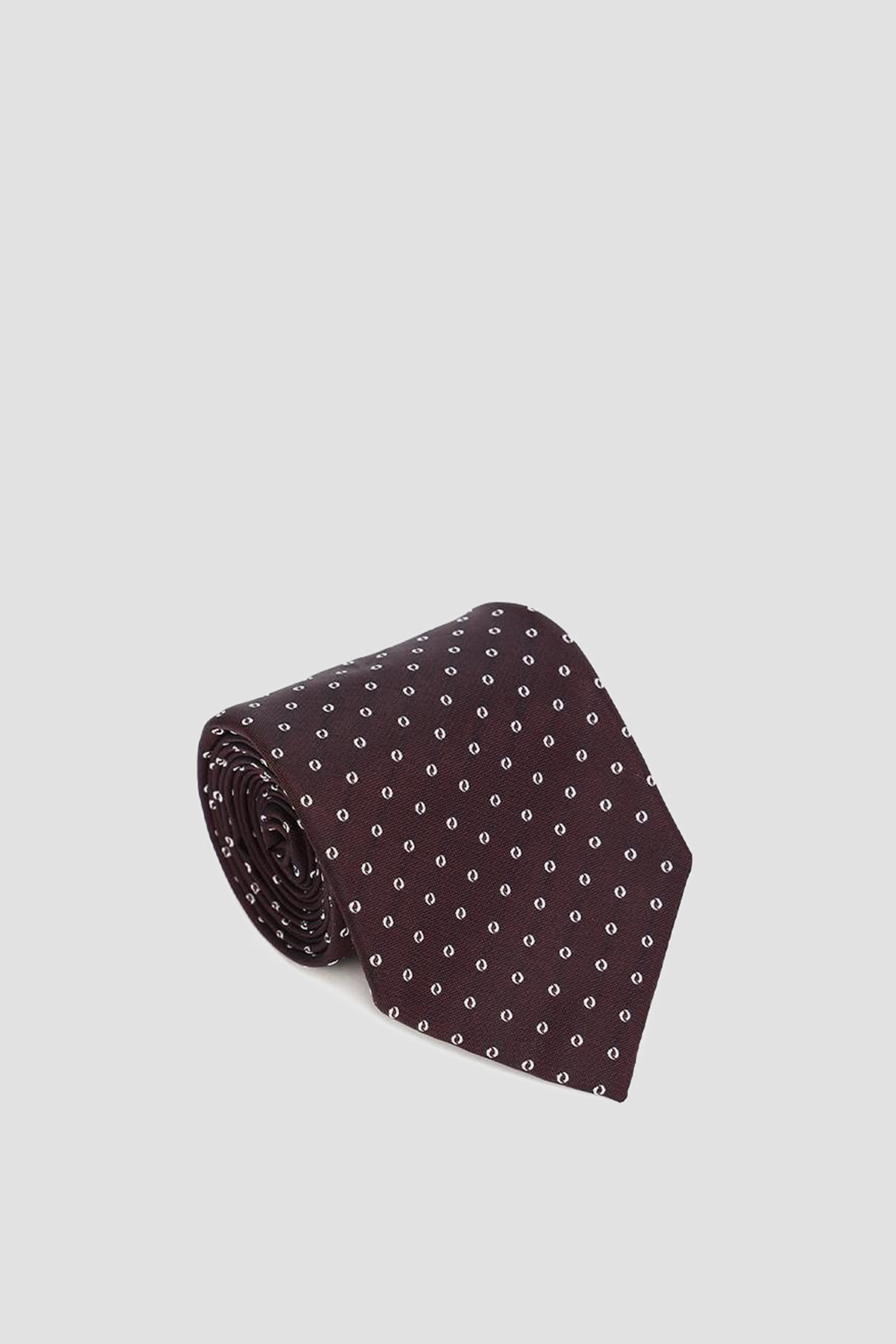Чоловіча бордова шовкова краватка з візерунком 1