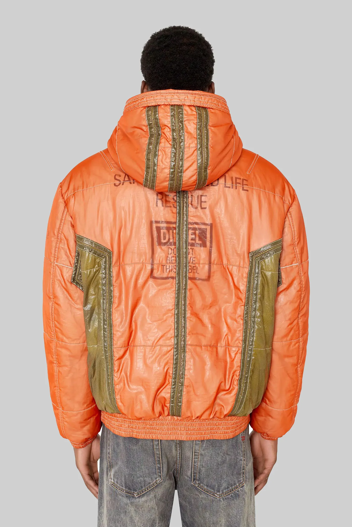 Мужская оранжевая куртка W-NAM Diesel A06293 0PDAM — MD-Fashion