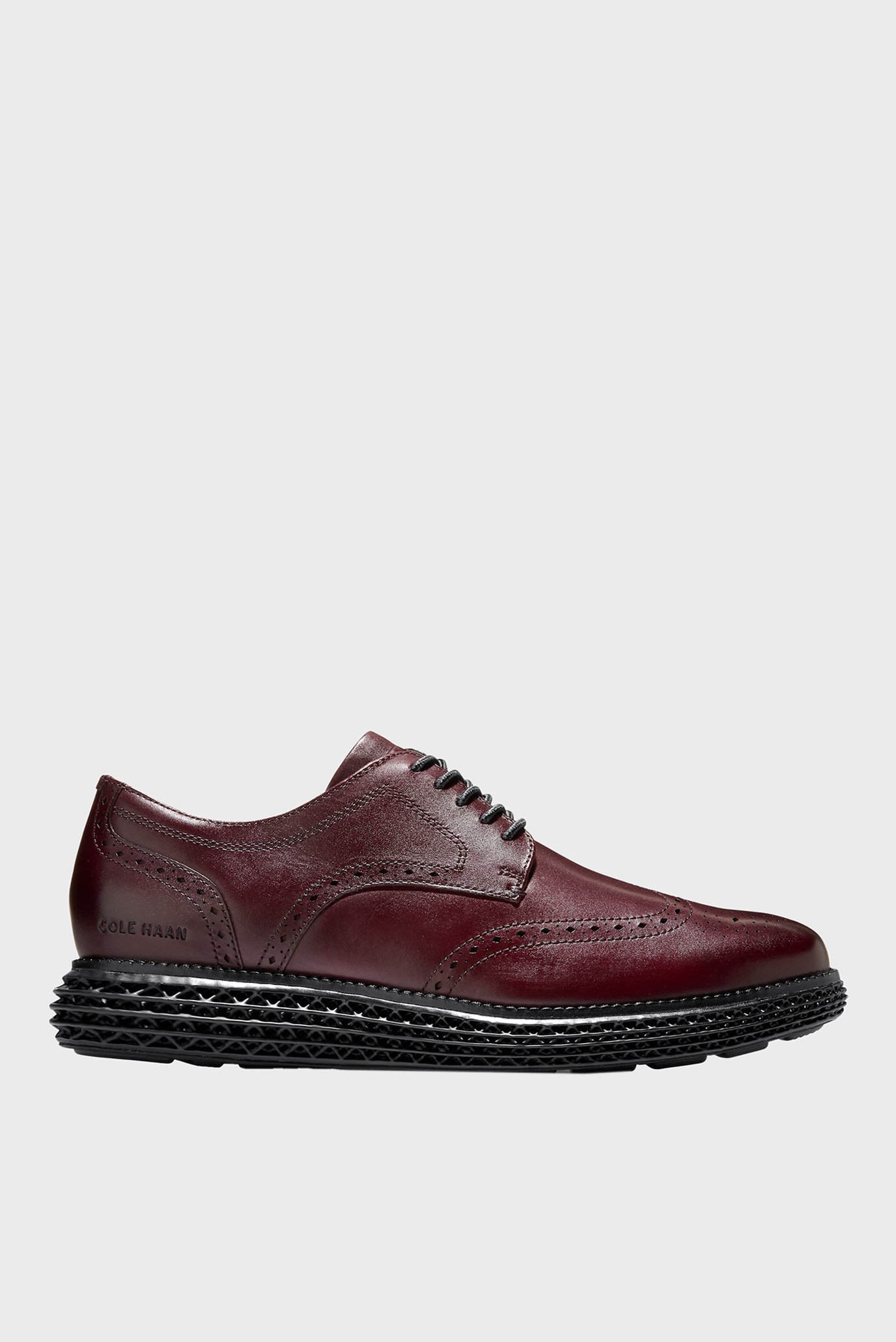 Чоловічі бордові шкіряні броги ØriginalGrand 2.0 Wingtip Oxford 1