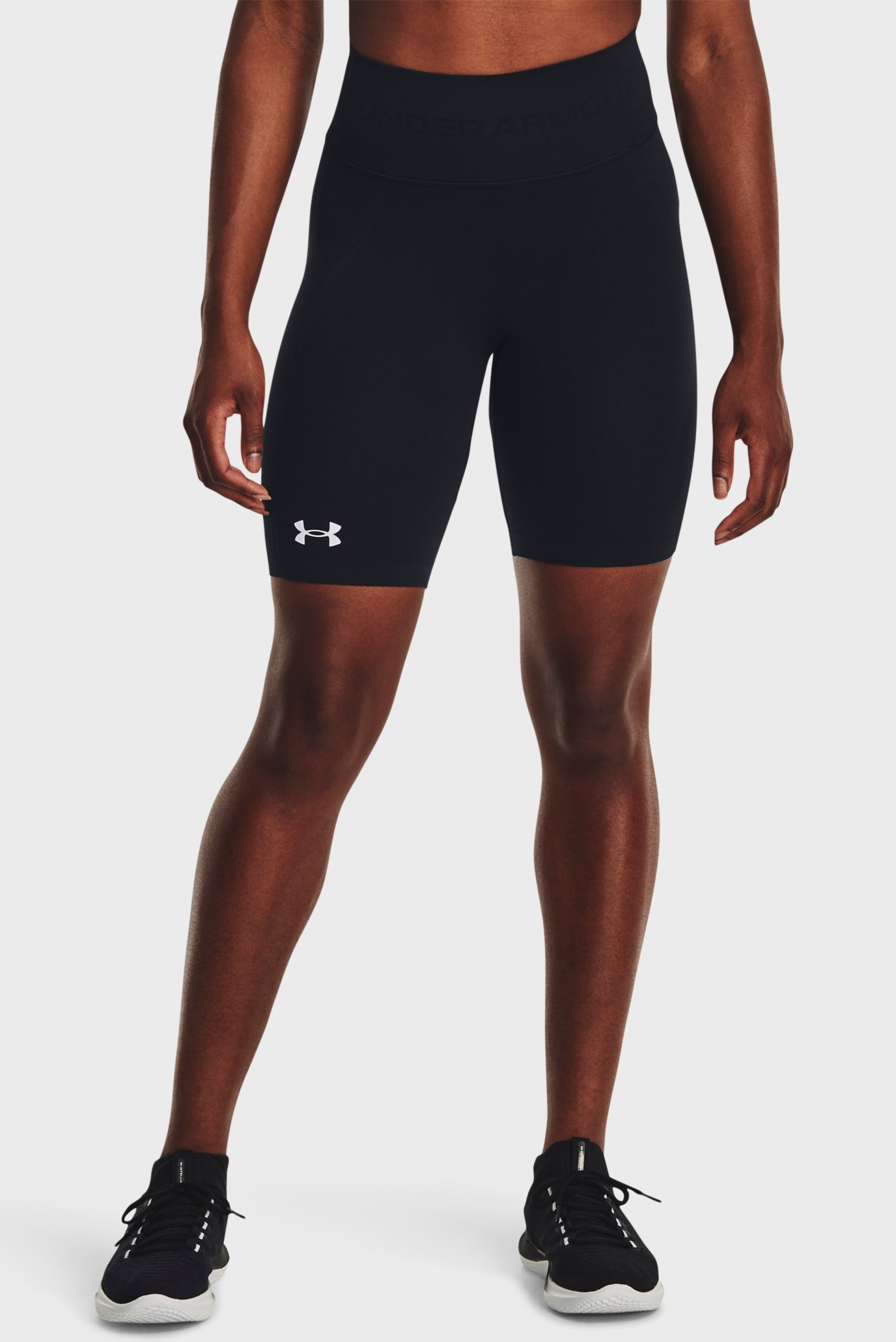 Женские черные велосипедки UA Train Seamless Short 1