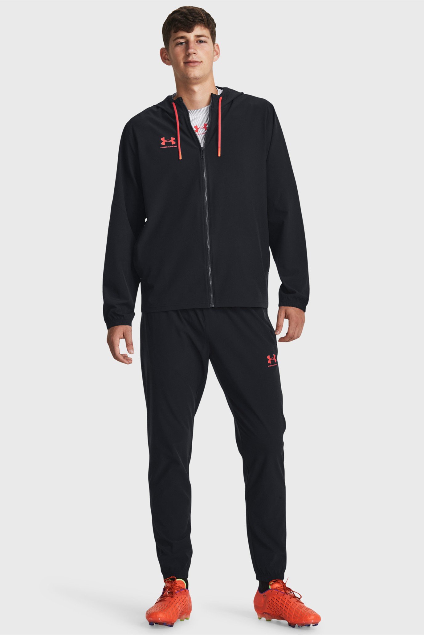 Мужской черный спортивный костюм (худи, брюки) UA M's Ch. Pro Tracksuit 1