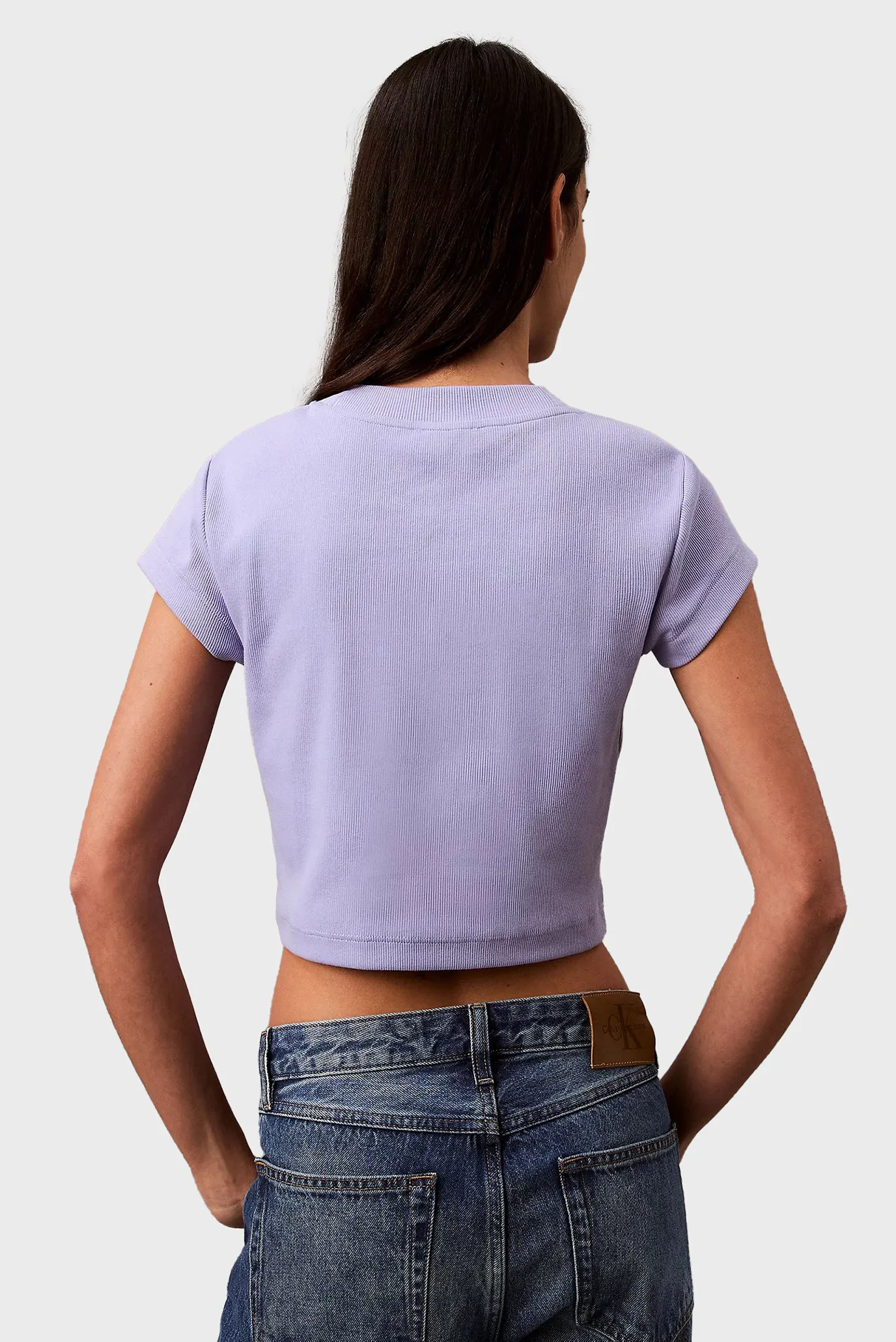 Женская сиреневая футболка MONOGRAM BABY TEE 3