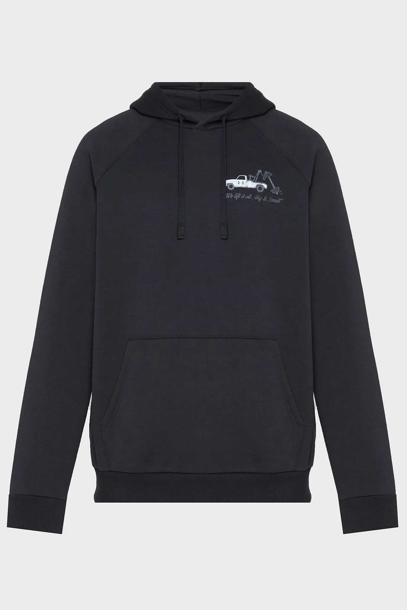 Чоловіче чорне худі UA Rival Fleece HBR Logo HD 4