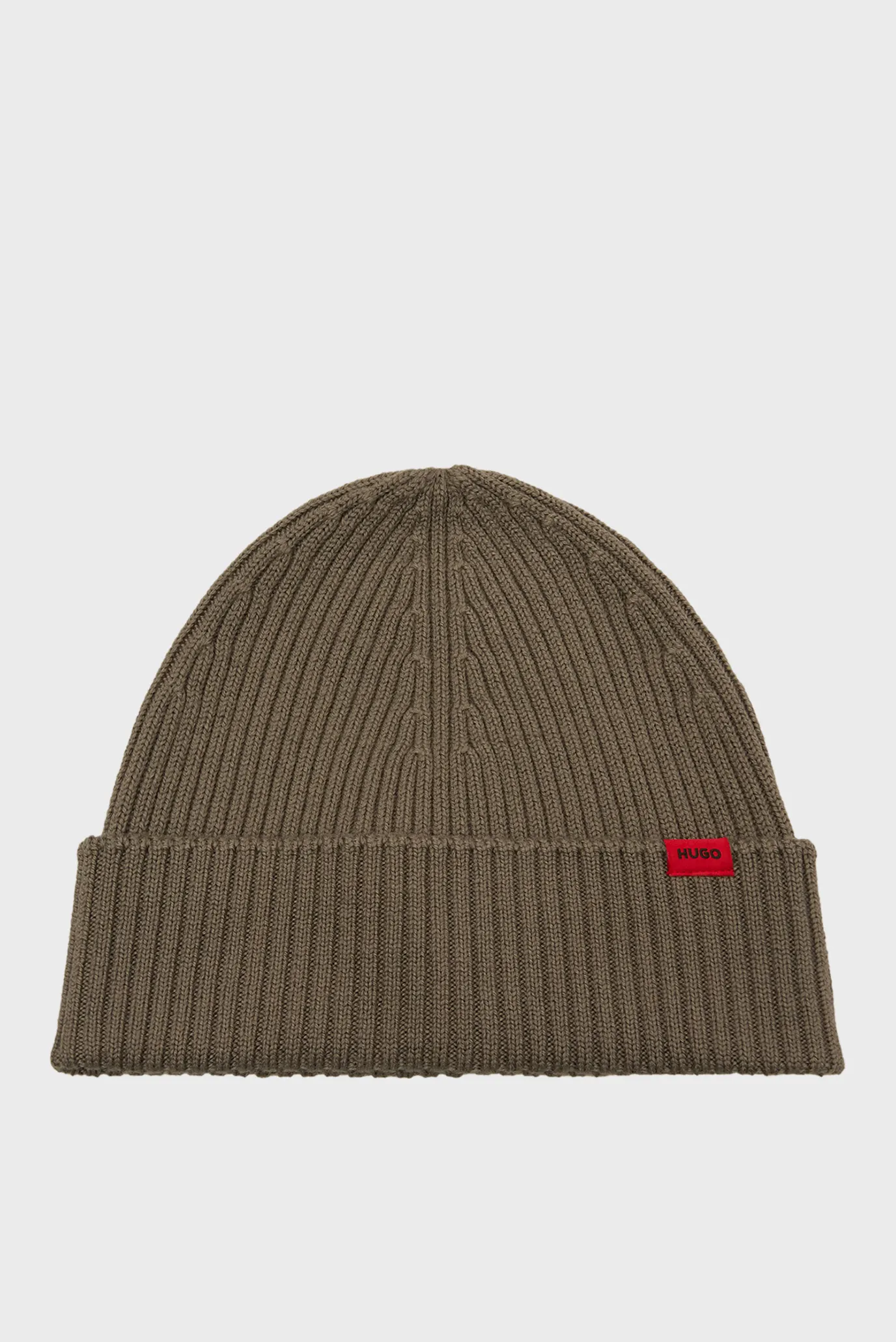 Мужская серая шерстяная шапка 1