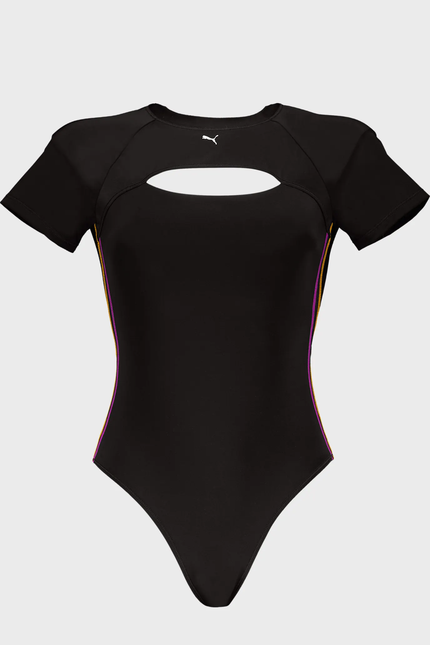 Жіночий чорний купальник PUMA Swim Women PEEKABOO Swimsuit 1