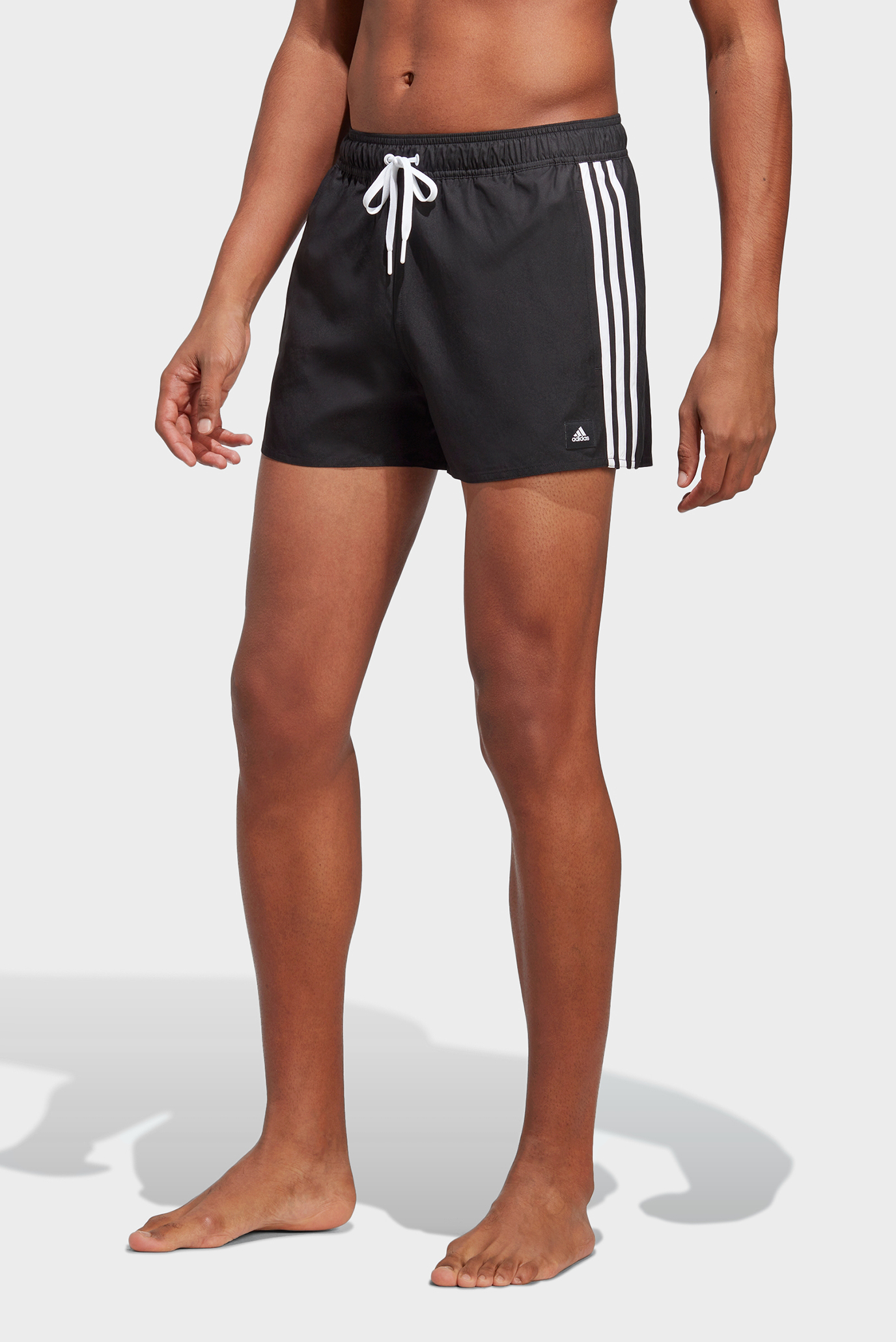 Мужские черные плавательные шорты 3-Stripes CLX 1