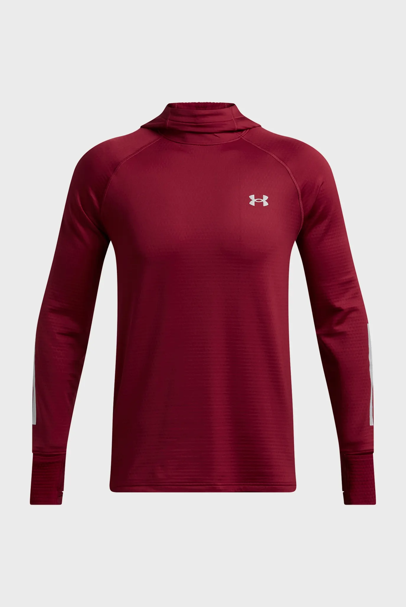 Чоловіче бордове худі UA LAUNCH ELITE CW BALACLAVA HOODY 4