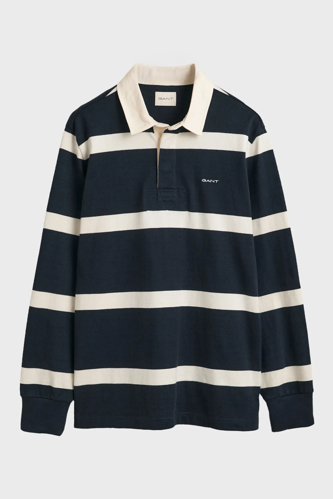 Чоловіче темно-синє поло у смужку 5