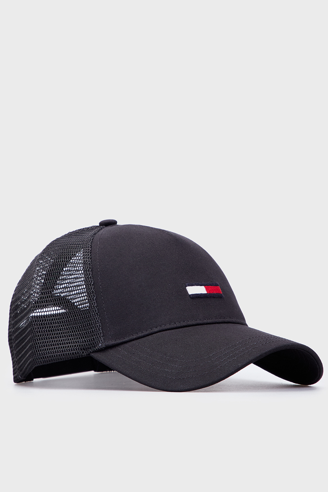 Чоловіча чорна кепка TJM ELONGATED FLAG TRUCKER CAP 1