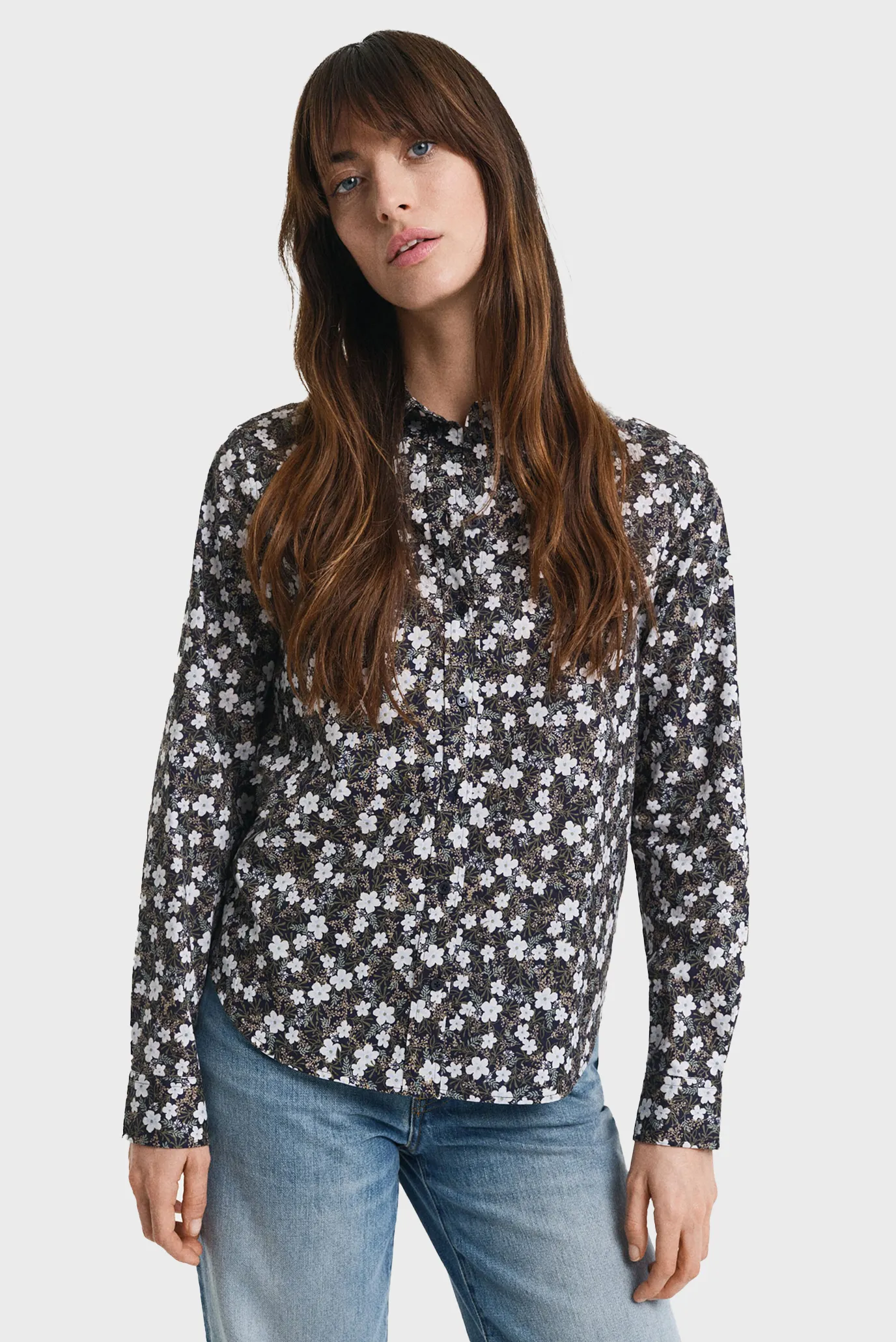 Женская рубашка с узором REG FLORAL PRINT CTN VOILE Разноцветный 36 Gant 4300526