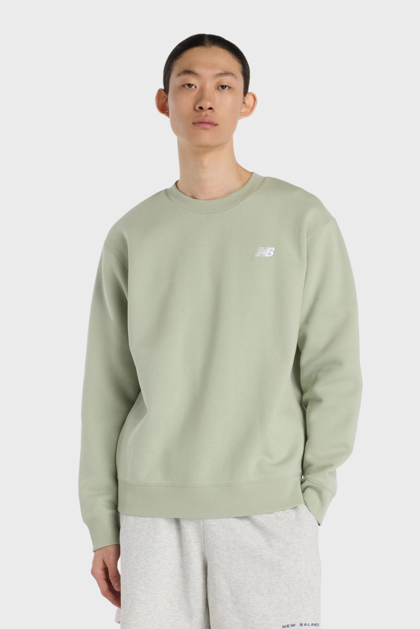 Мужской мятный свитшот ESSENTIALS Ментоловый S New Balance MT41510GAS Мужской мятный свитшот ESSENTIALS Ментоловый S New Balance MT41510GAS