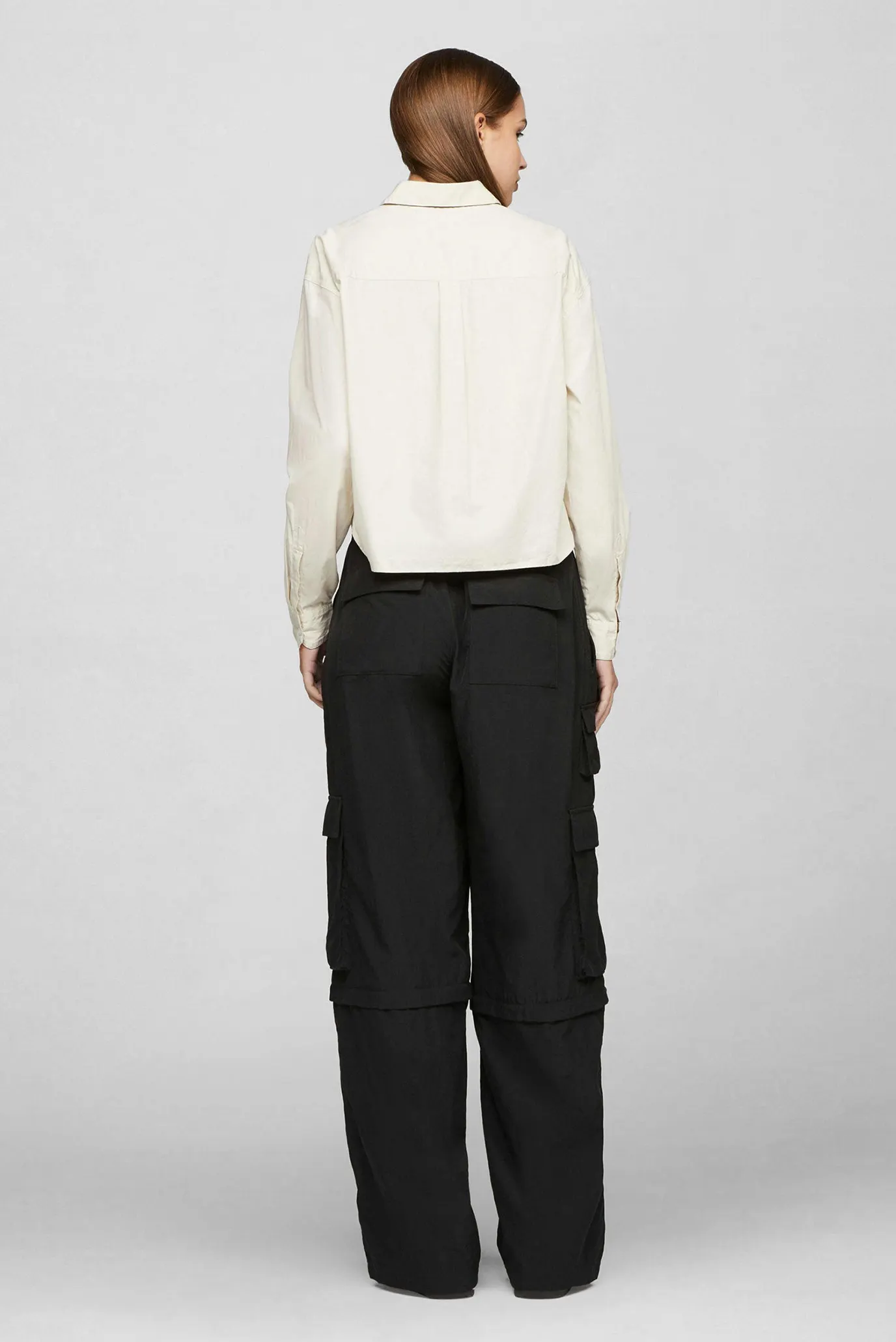 Женская бежевая рубашка TJW FRONT TIE 3