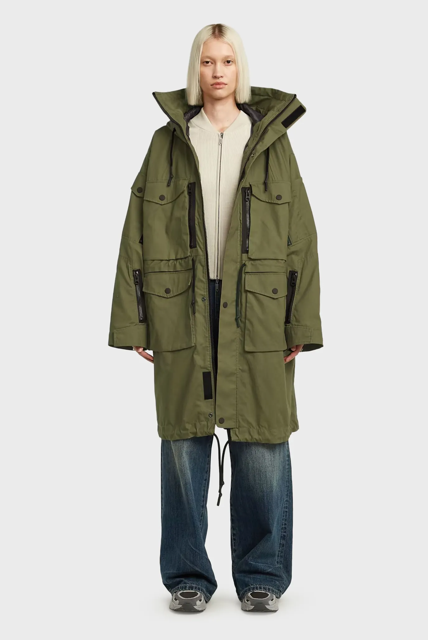 Женская оливковая парка Pocket Оливковый S G-Star RAW D27766,A501