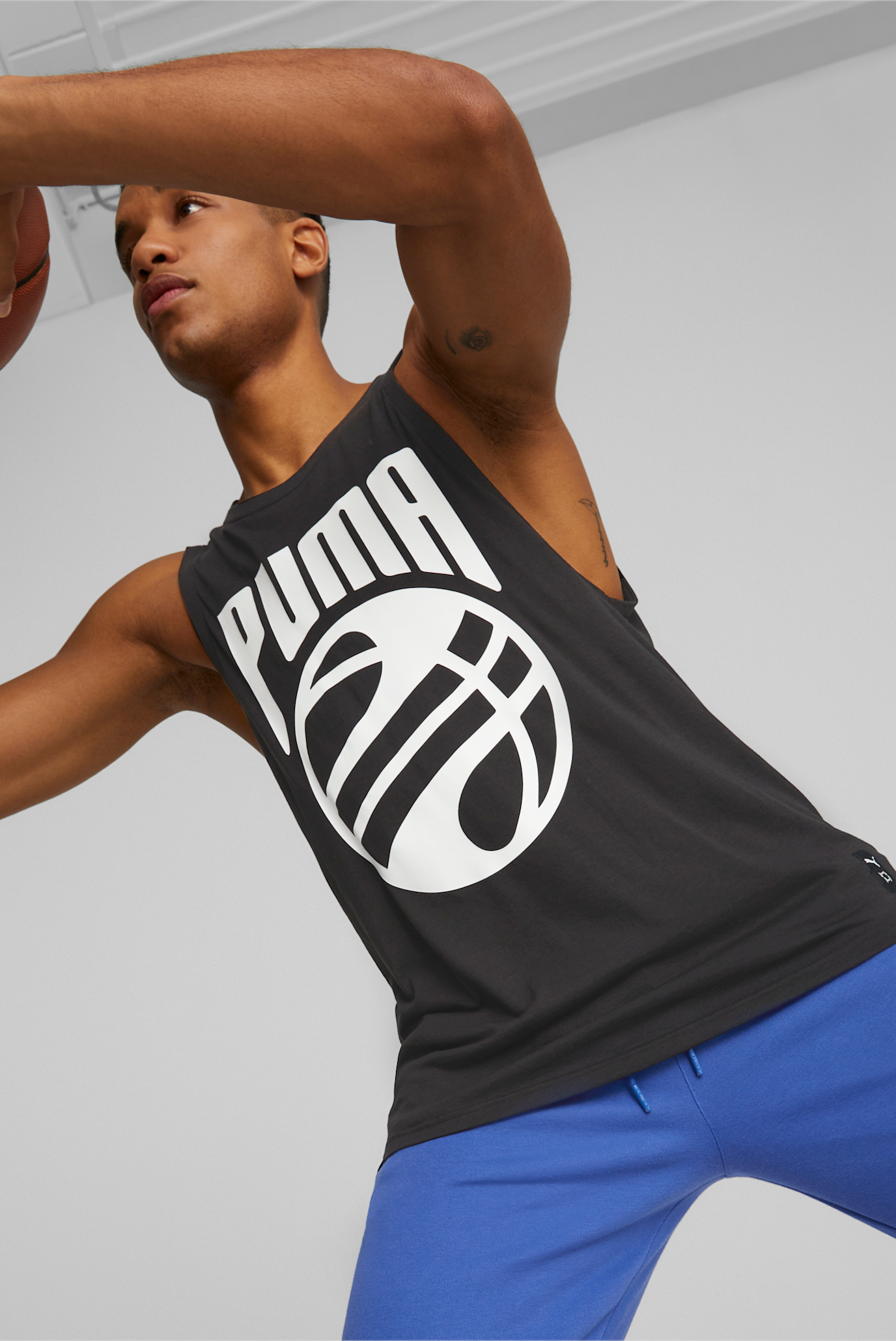 Чоловіча чорна майка Posterize Basketball Tank Top Men 1