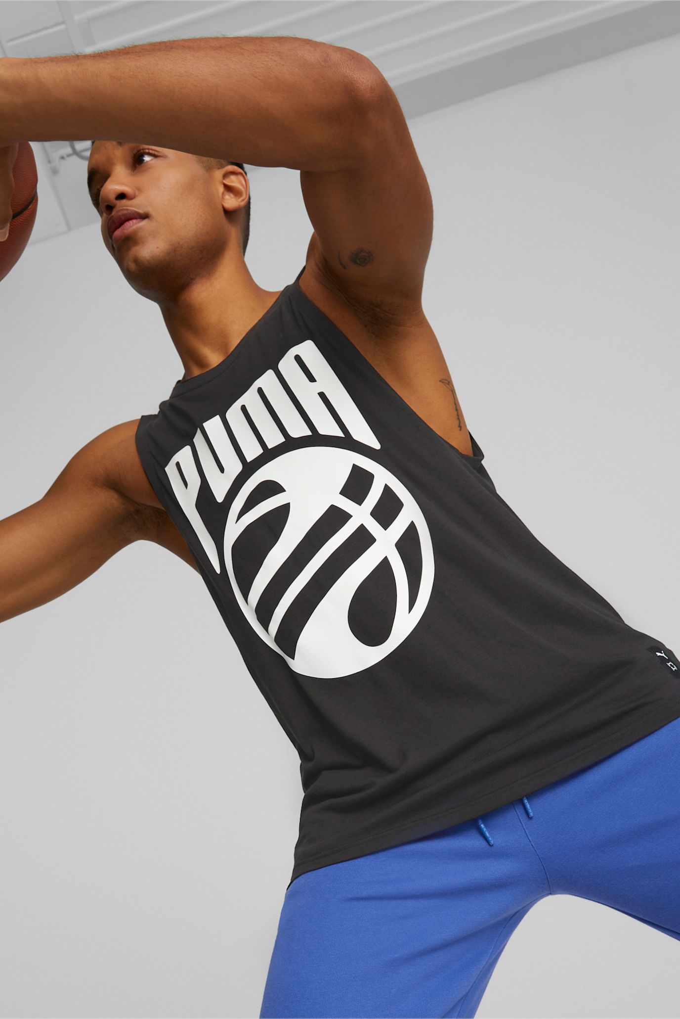 Мужская черная майка Posterize Basketball Tank Top Men 1