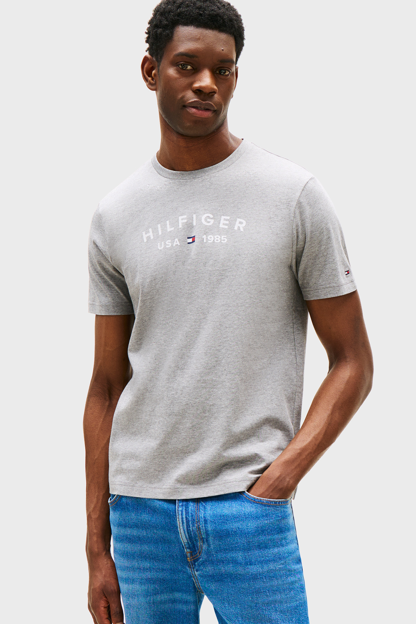 Мужская серая футболка FATHERS DAY Серый S Tommy Hilfiger MW0MW39356 Мужская серая футболка FATHERS DAY Серый S Tommy Hilfiger MW0MW39356