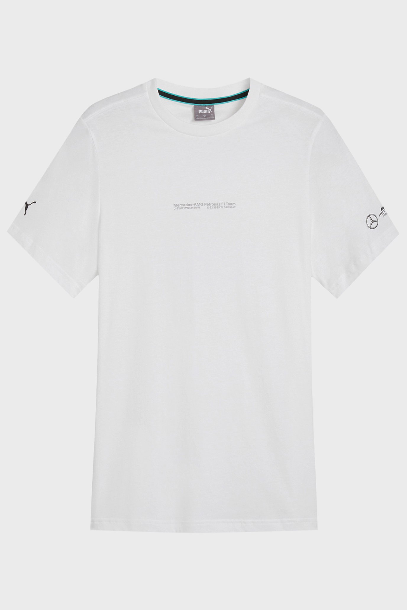 Чоловіча біла футболка Mercedes-AMG Petronas F1® Statement Tee Men 1