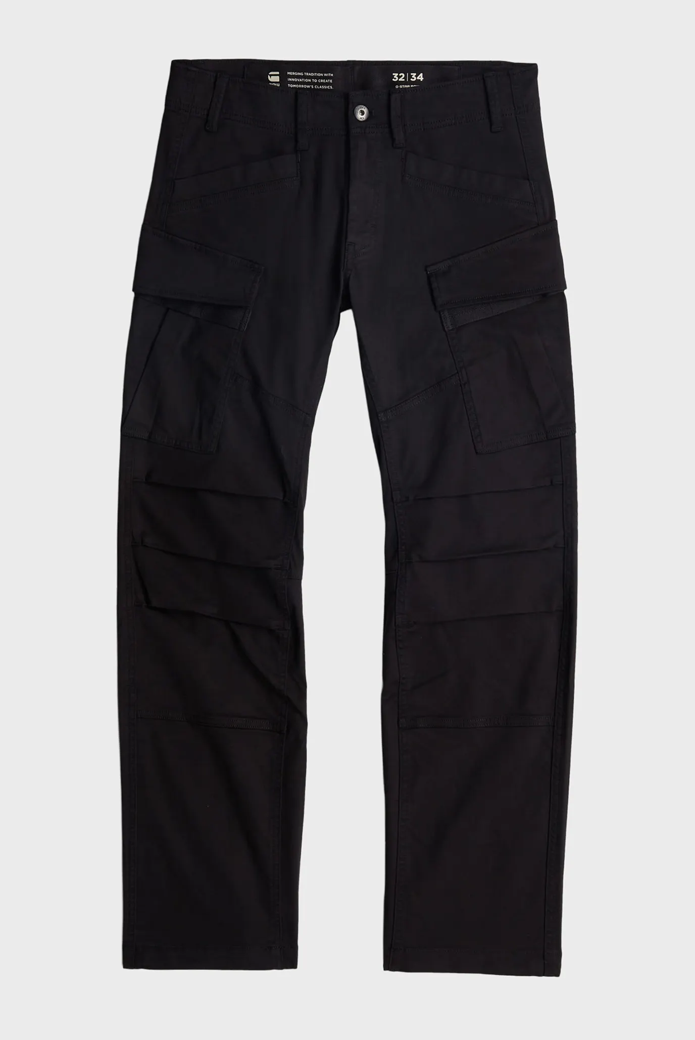 Мужские черные карго 3D Regular Straight 7