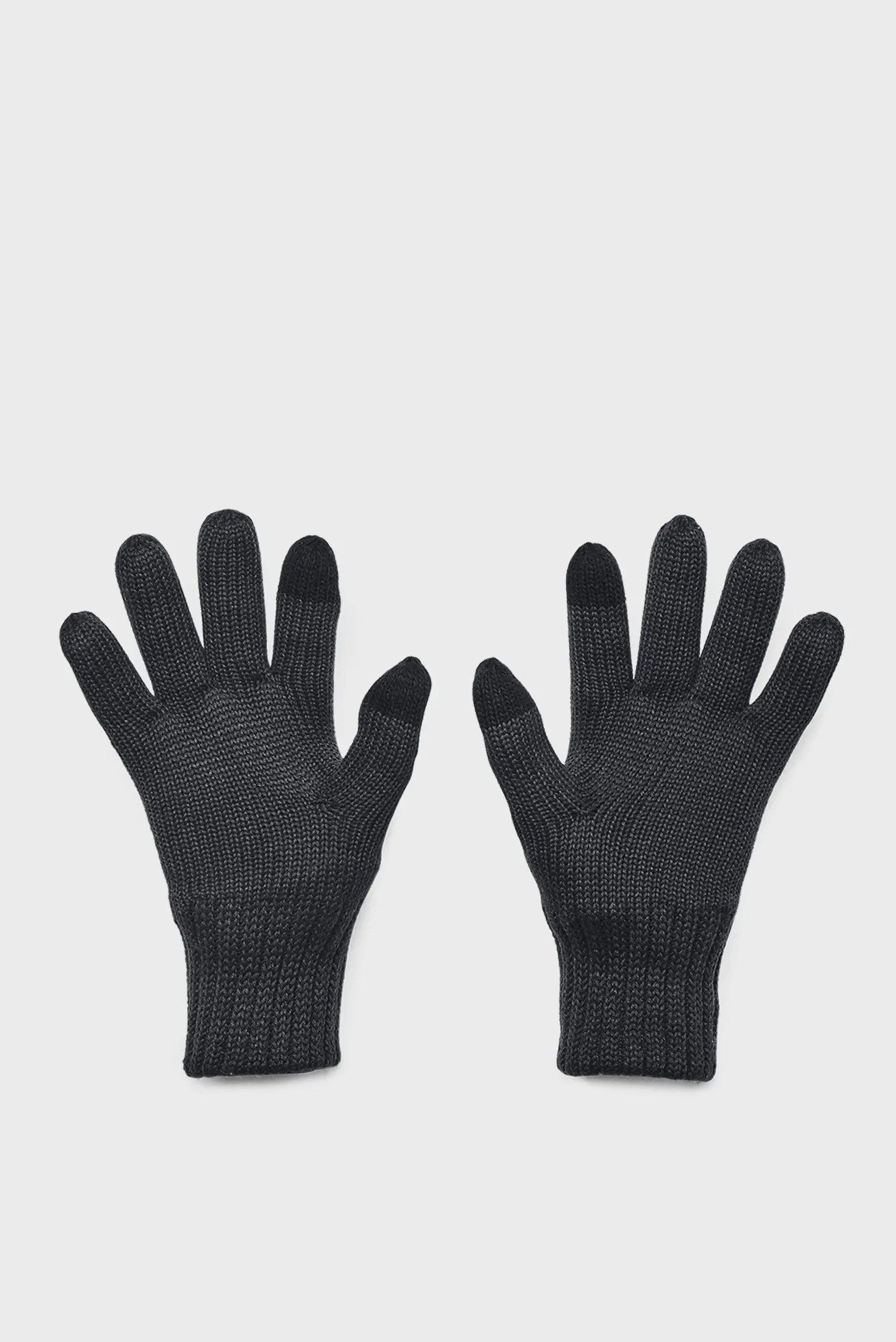 Мужские черные перчатки UA Halftime Wool Glove 2
