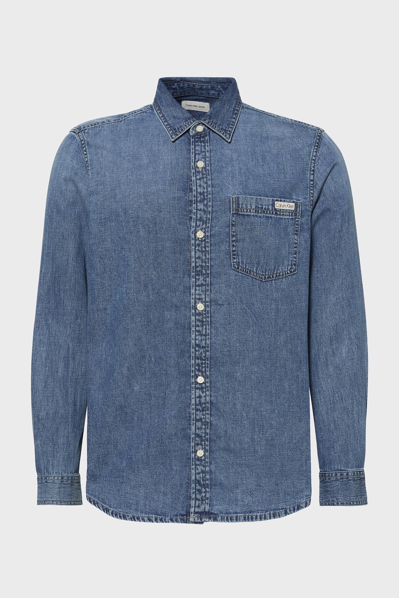 Мужская синяя джинсовая рубашка CASUAL CLASSIC Синий S Calvin Klein Jeans LV040EM774 Мужская синяя джинсовая рубашка CASUAL CLASSIC Синий S Calvin Klein Jeans LV040EM774
