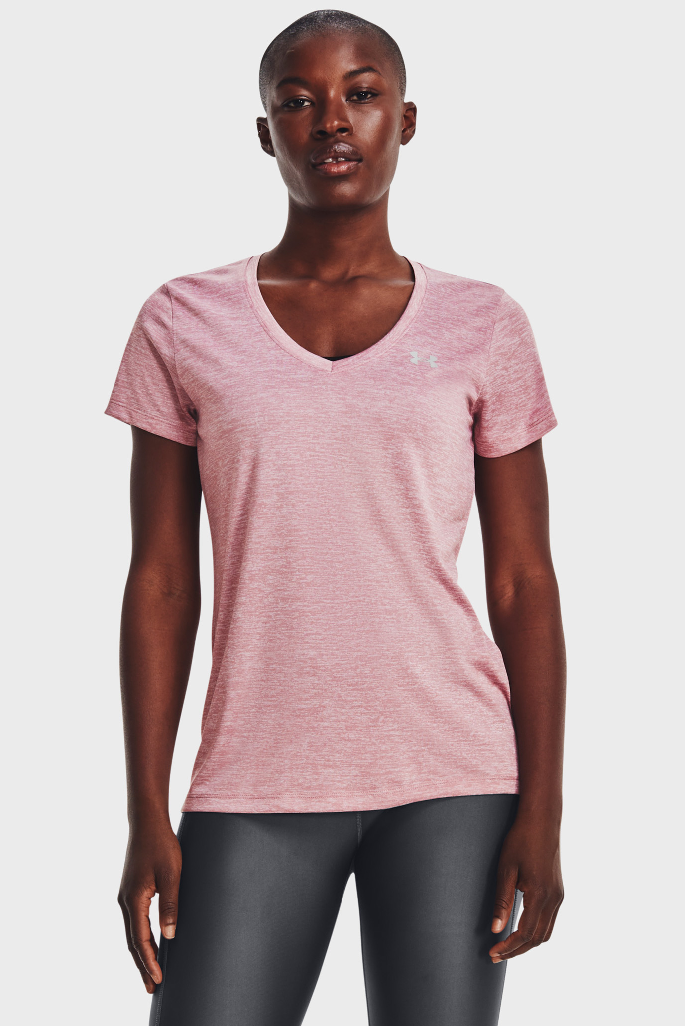 Женская розовая футболка Tech SSV - Twist 1