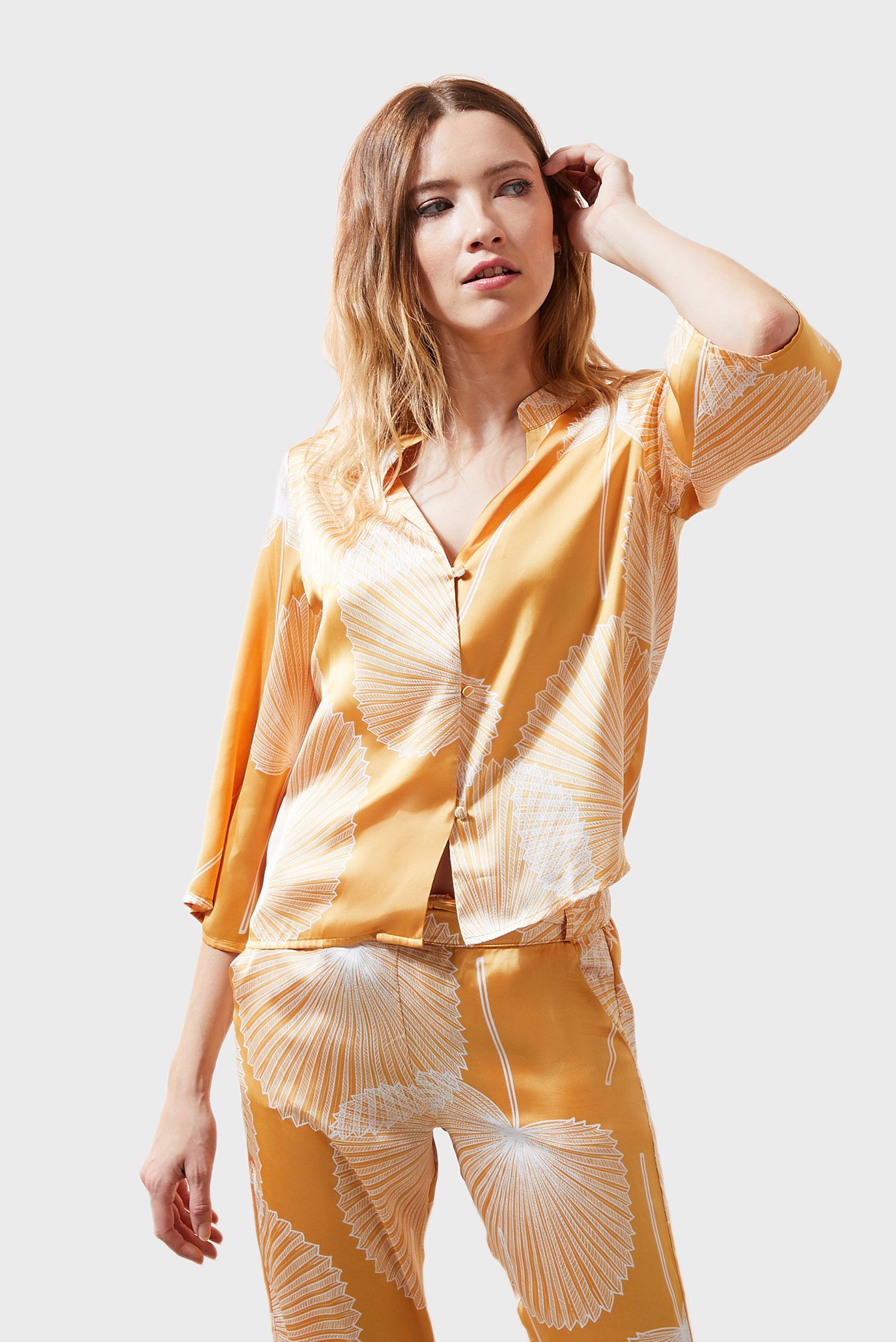 Женская желтая рубашка SAB 1